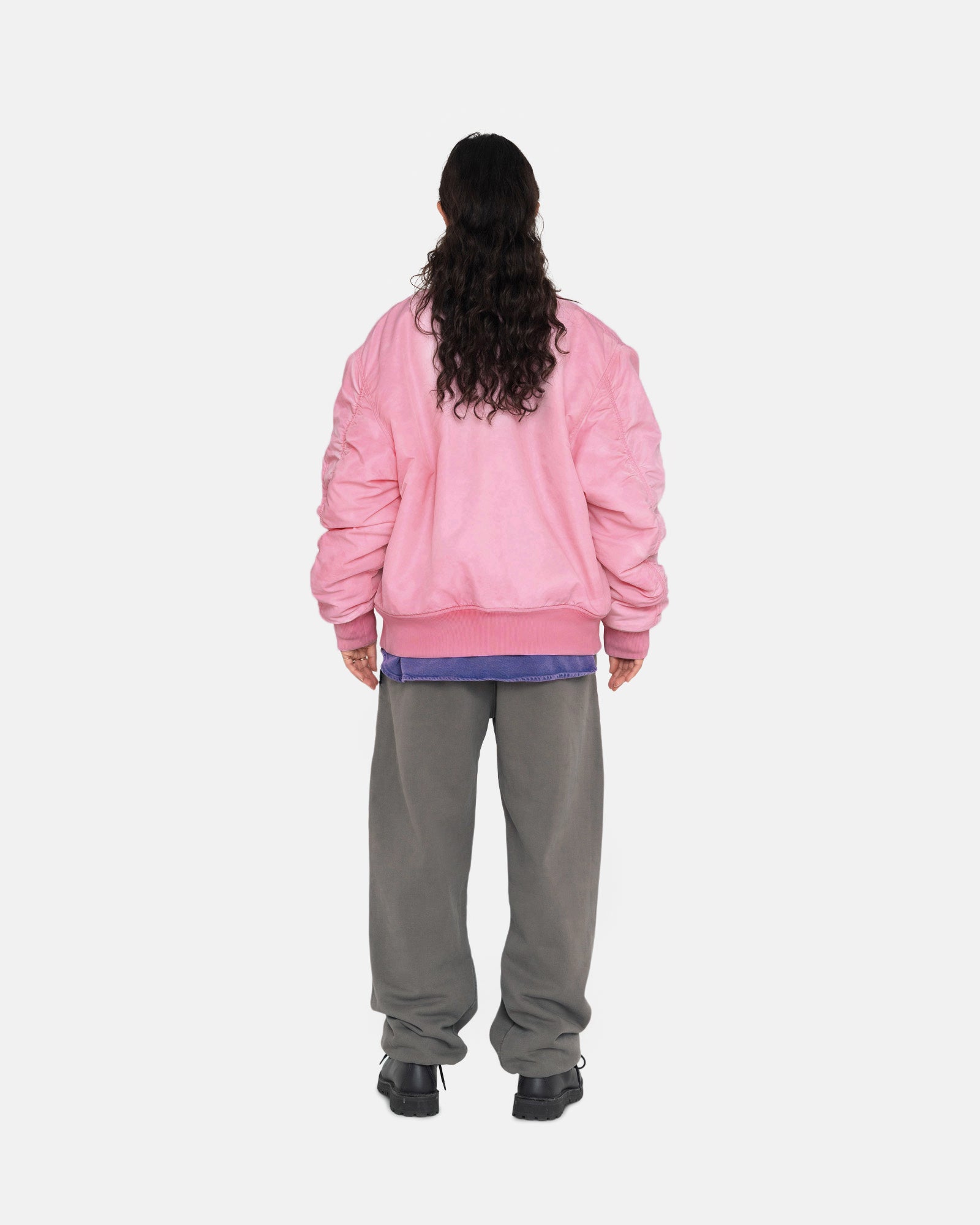 DYED NYLON BOMBER