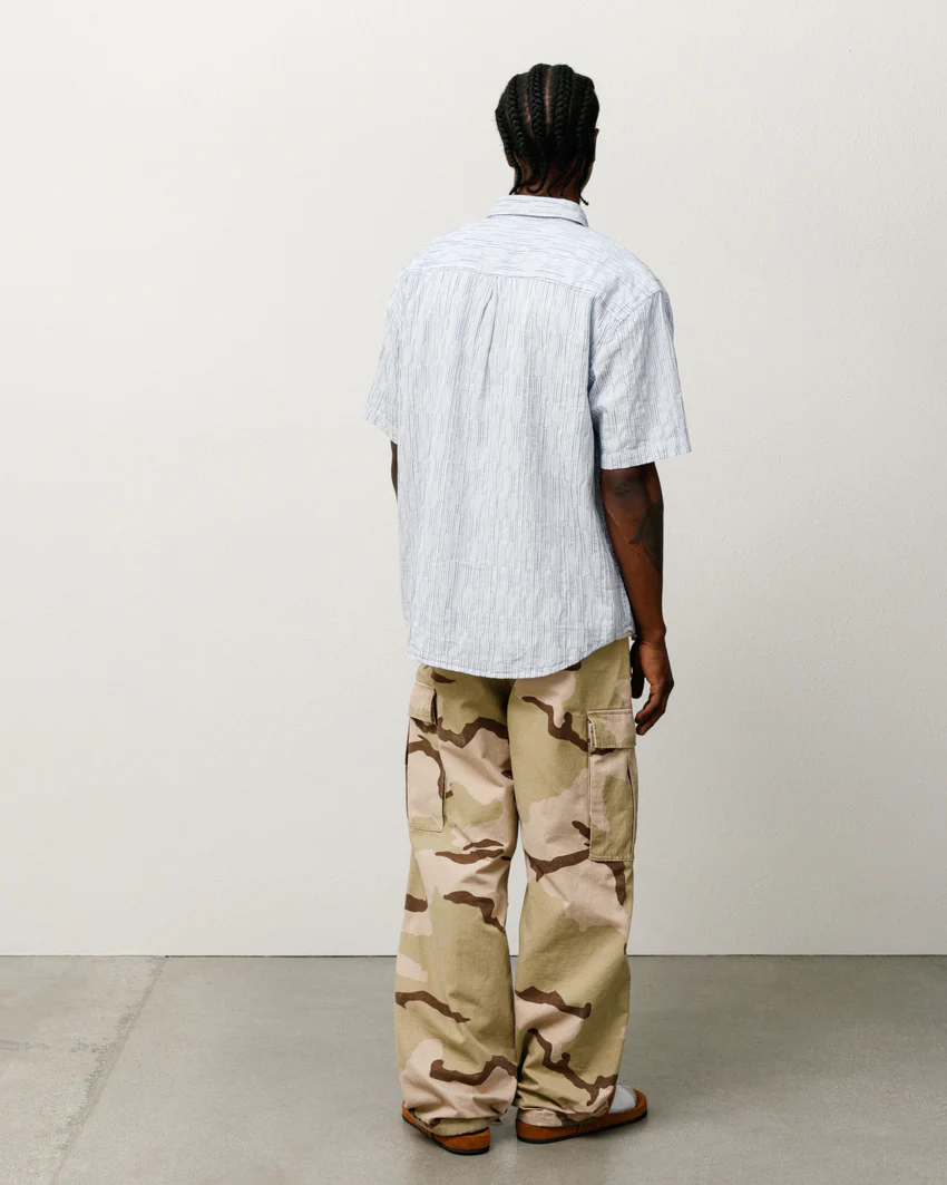 WAVY STRIPED SHORT SLEEVE SHIRT