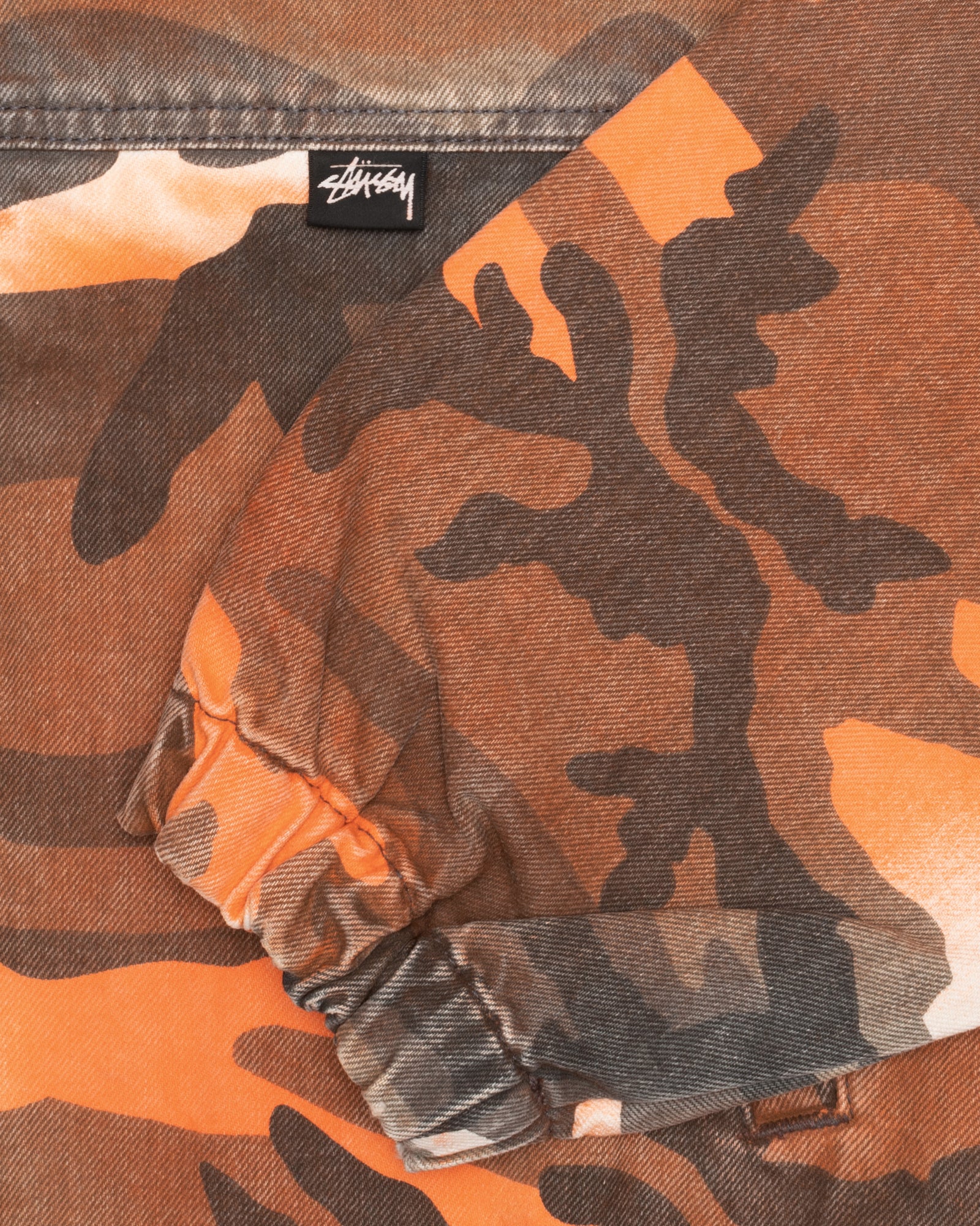 SPRAY DYE HOODED WORK JACKET