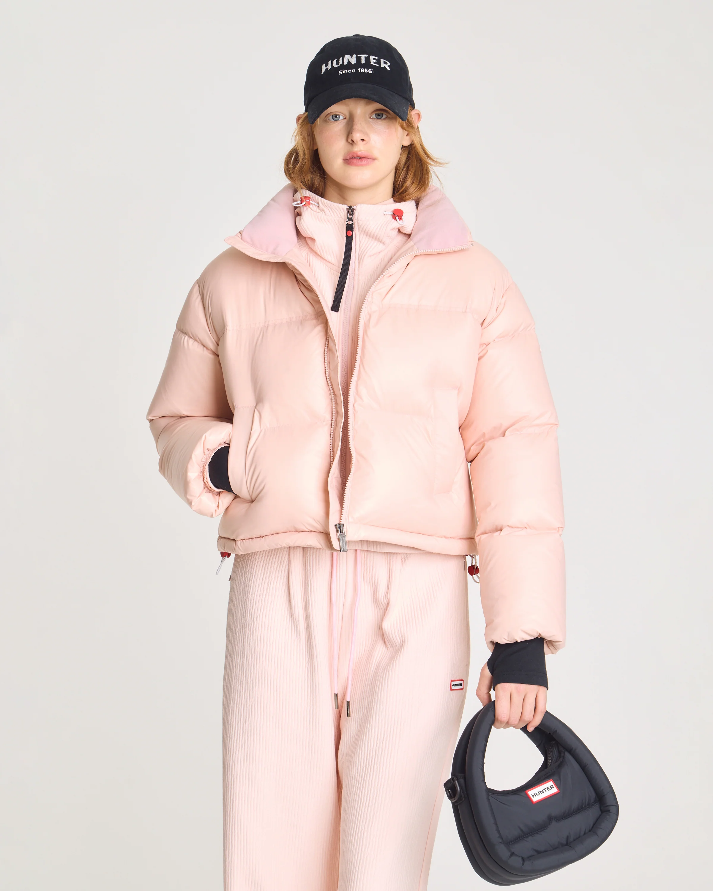 フレイムド パファー ミニ ホーボー - ブラック