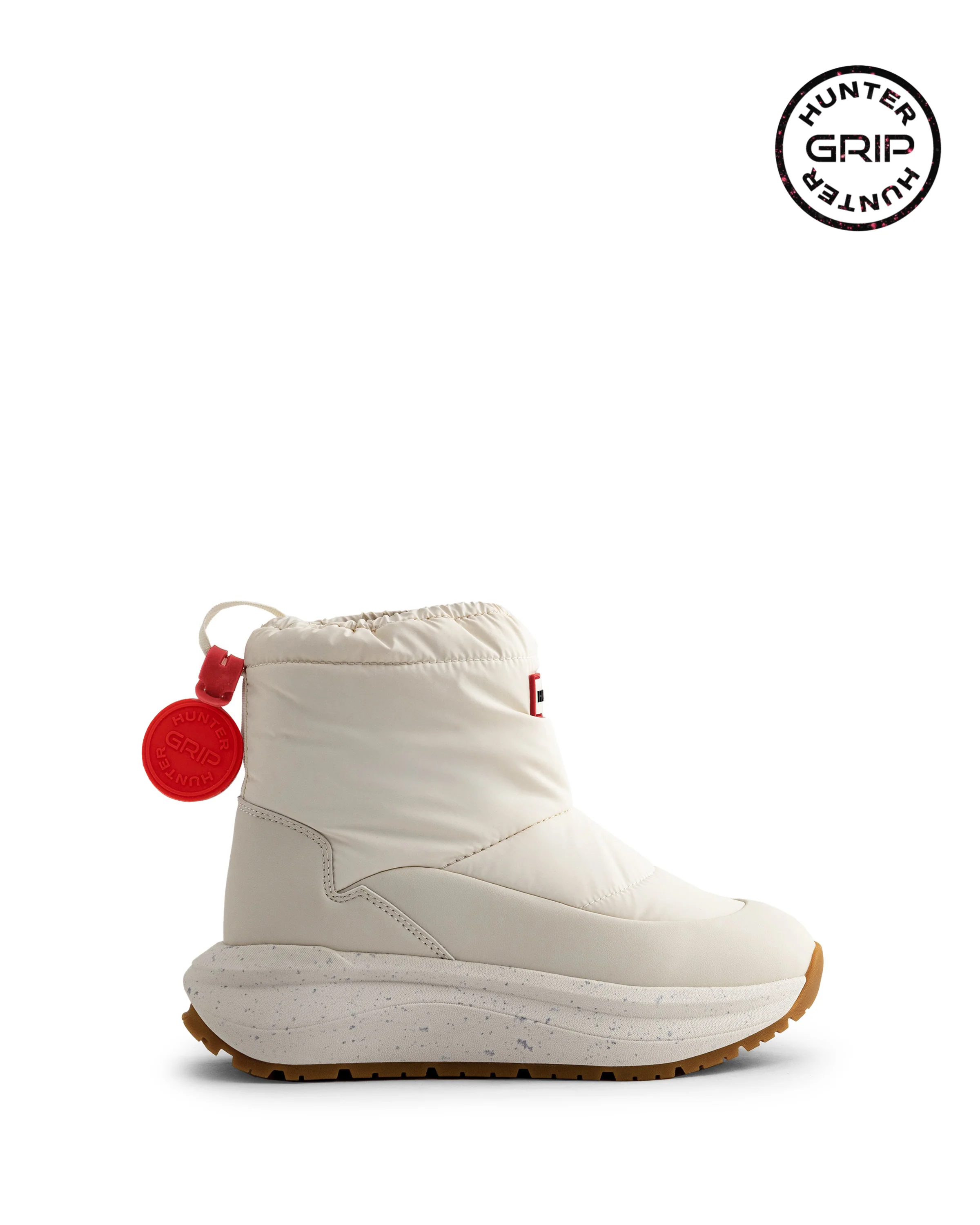 ユニセックス ハンター グリップ ショート スノー ブーツ - ホワイトウィロー/ガム