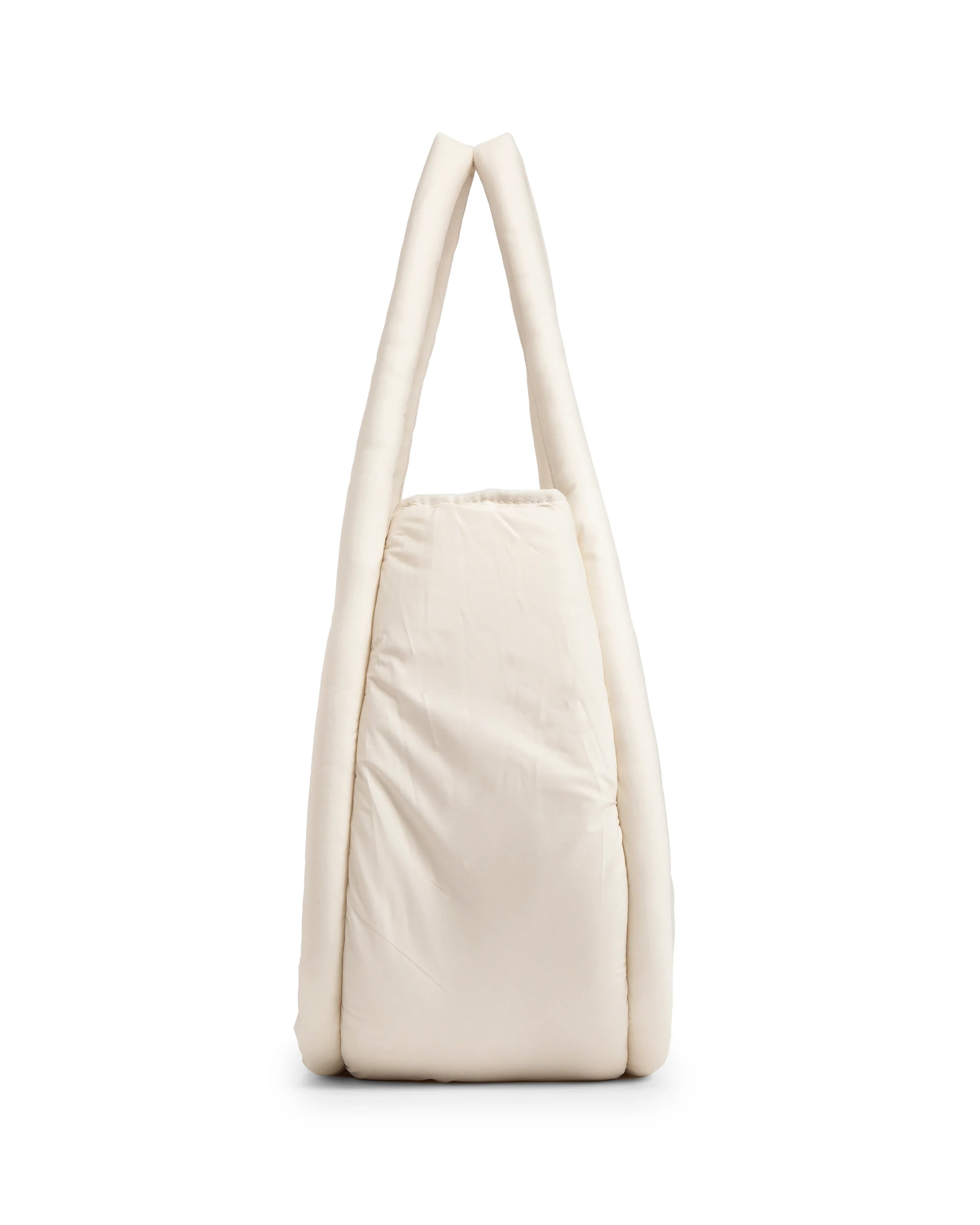 フレイムド パファー ラージ ホーボー - ホワイト ウィロー