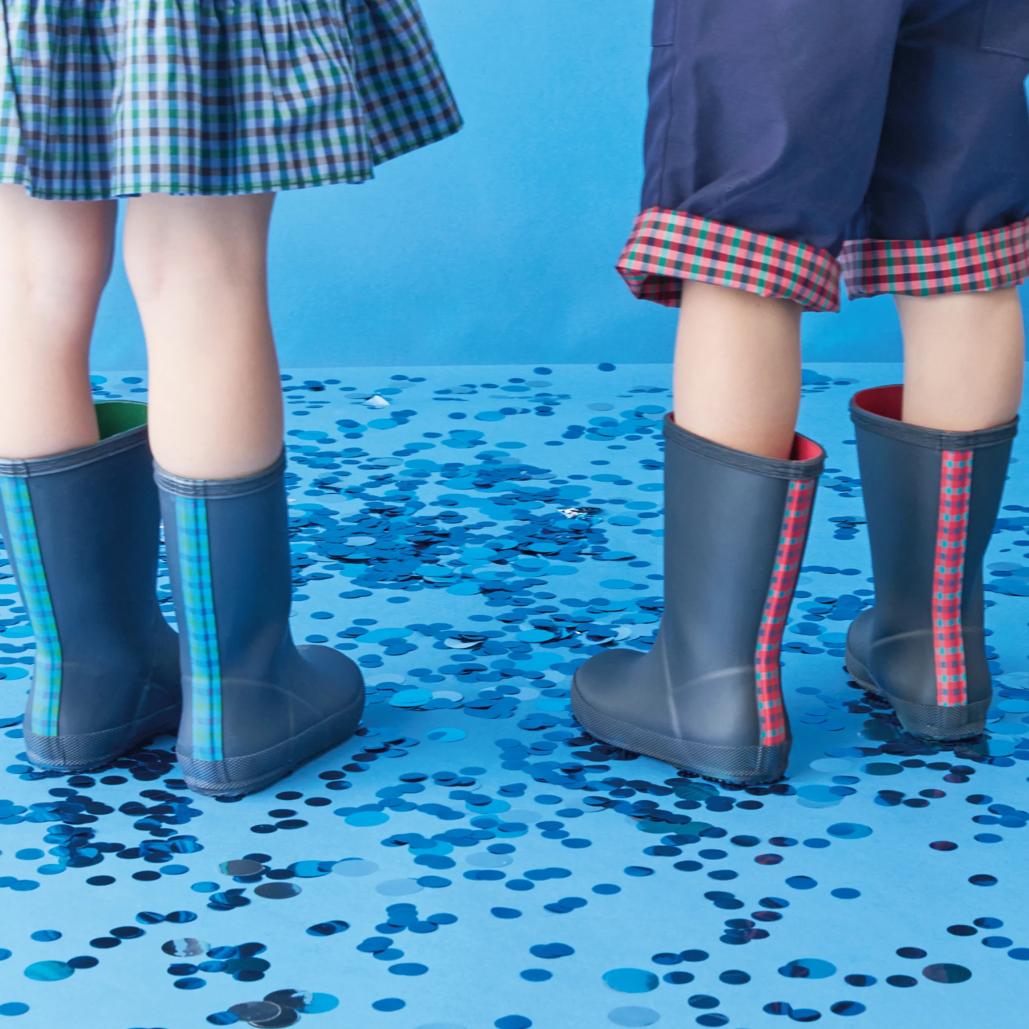 キッズ ファミリア ファースト クラシック ブーツ - ブラック/ レッドプレイド