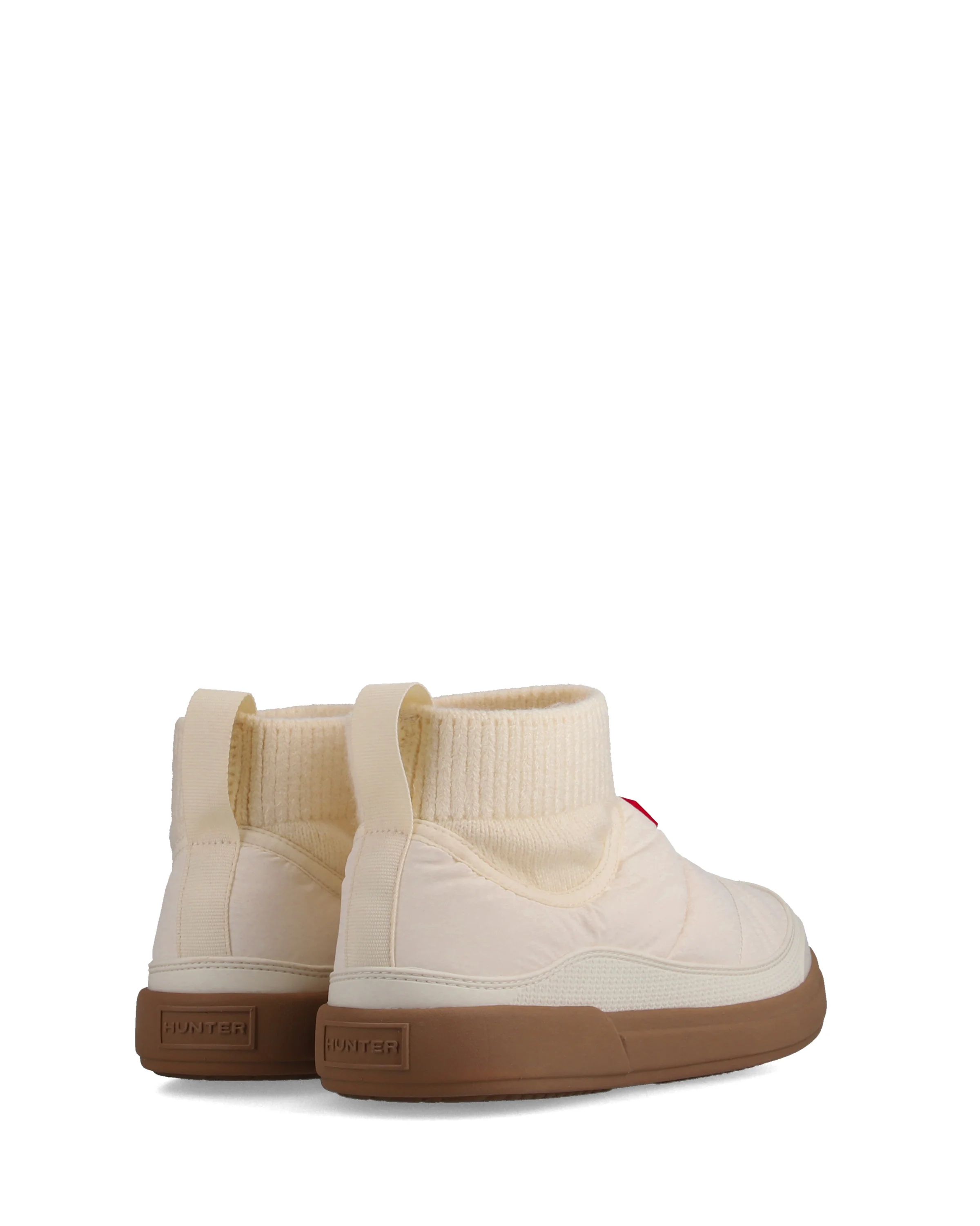 レディース イン/アウト パファー ニッテッド カフ ブーツ - シェイデッド ホワイト / ガム