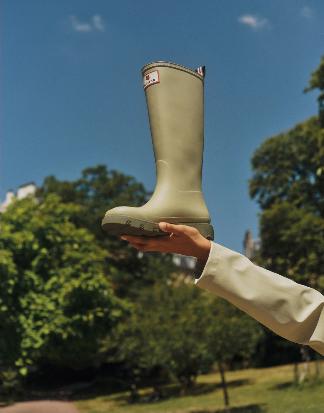 メゾン キツネ x ハンター ユニセックス ダウンポア トール ブーツ - アッシュツリー / ぺブル