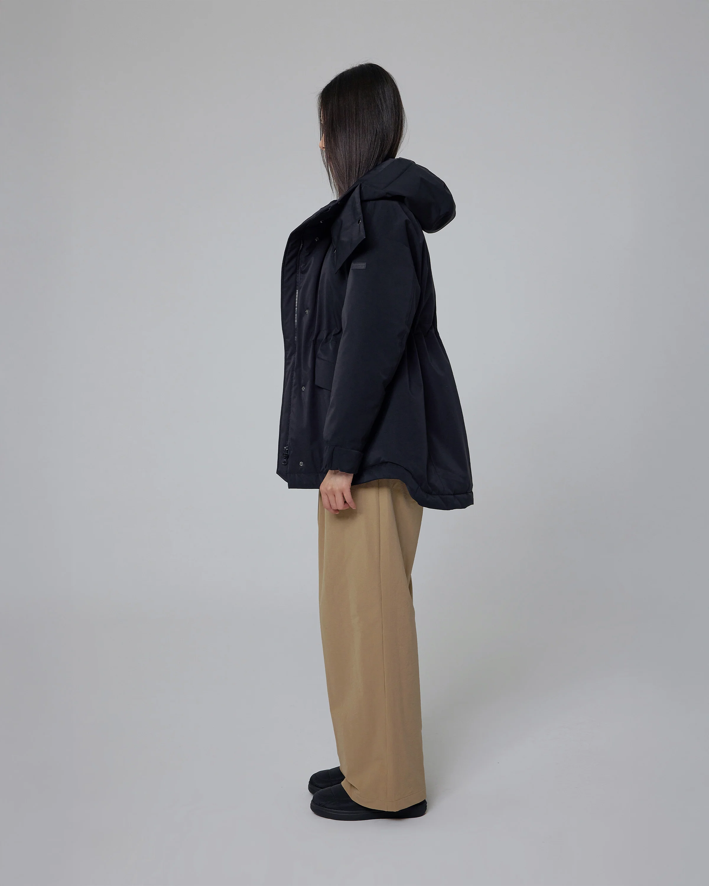 レディース グロウ フーディ ダウン ジャケット - ブラック