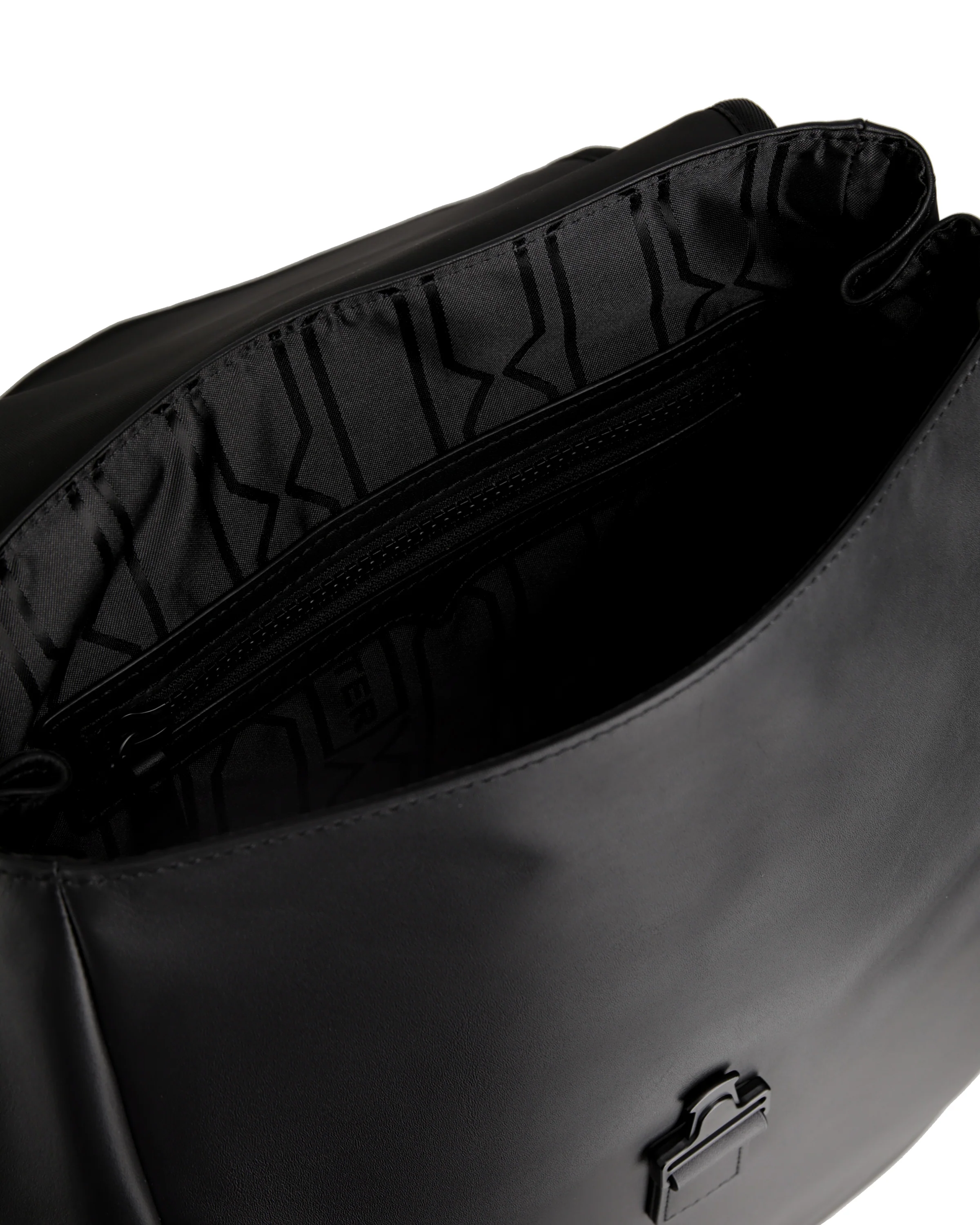 レザー ネオプレン バックパック - ブラック