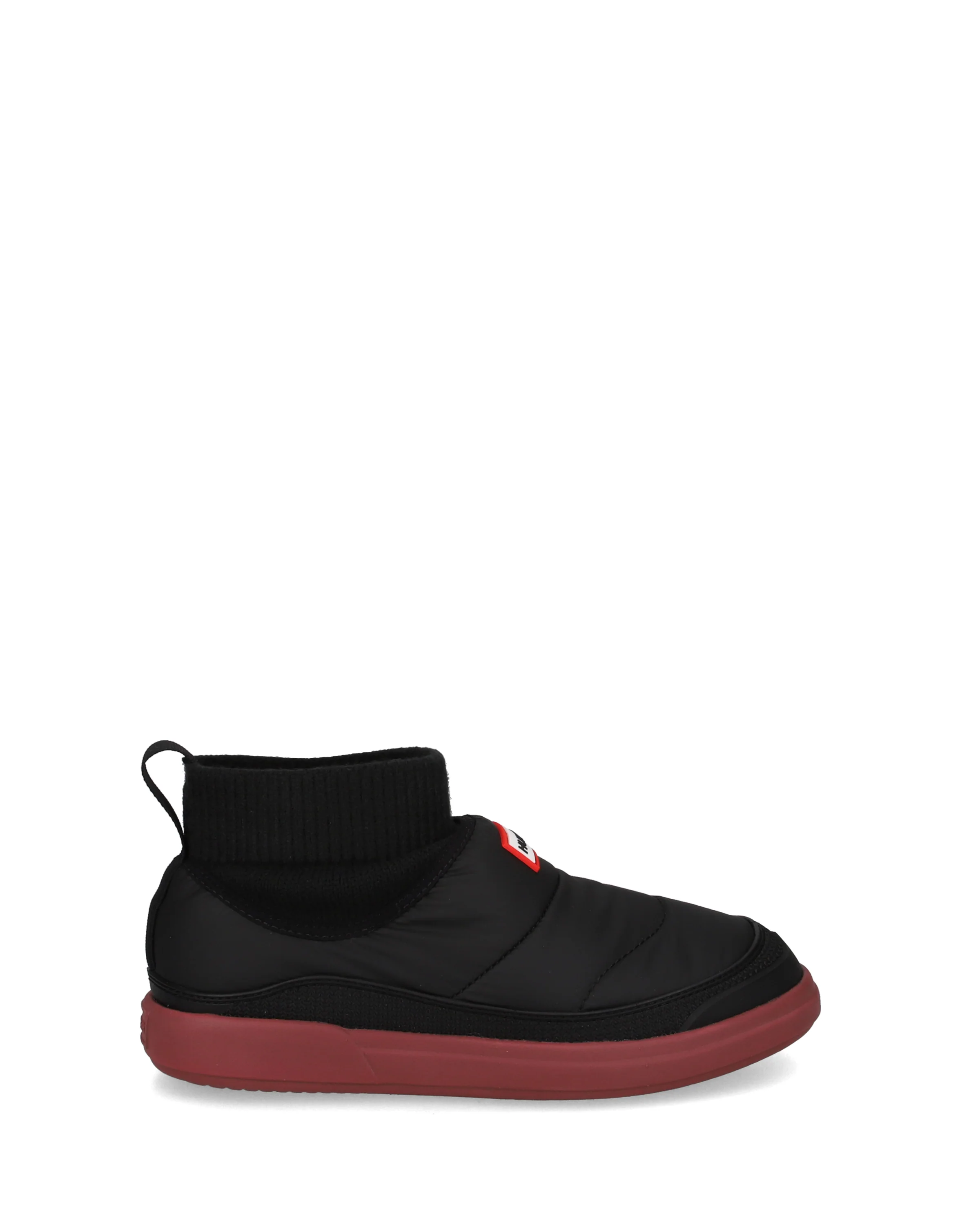 レディース イン/アウト パファー ニッテッド カフ ブーツ - ブラック / ドリーミーローズ