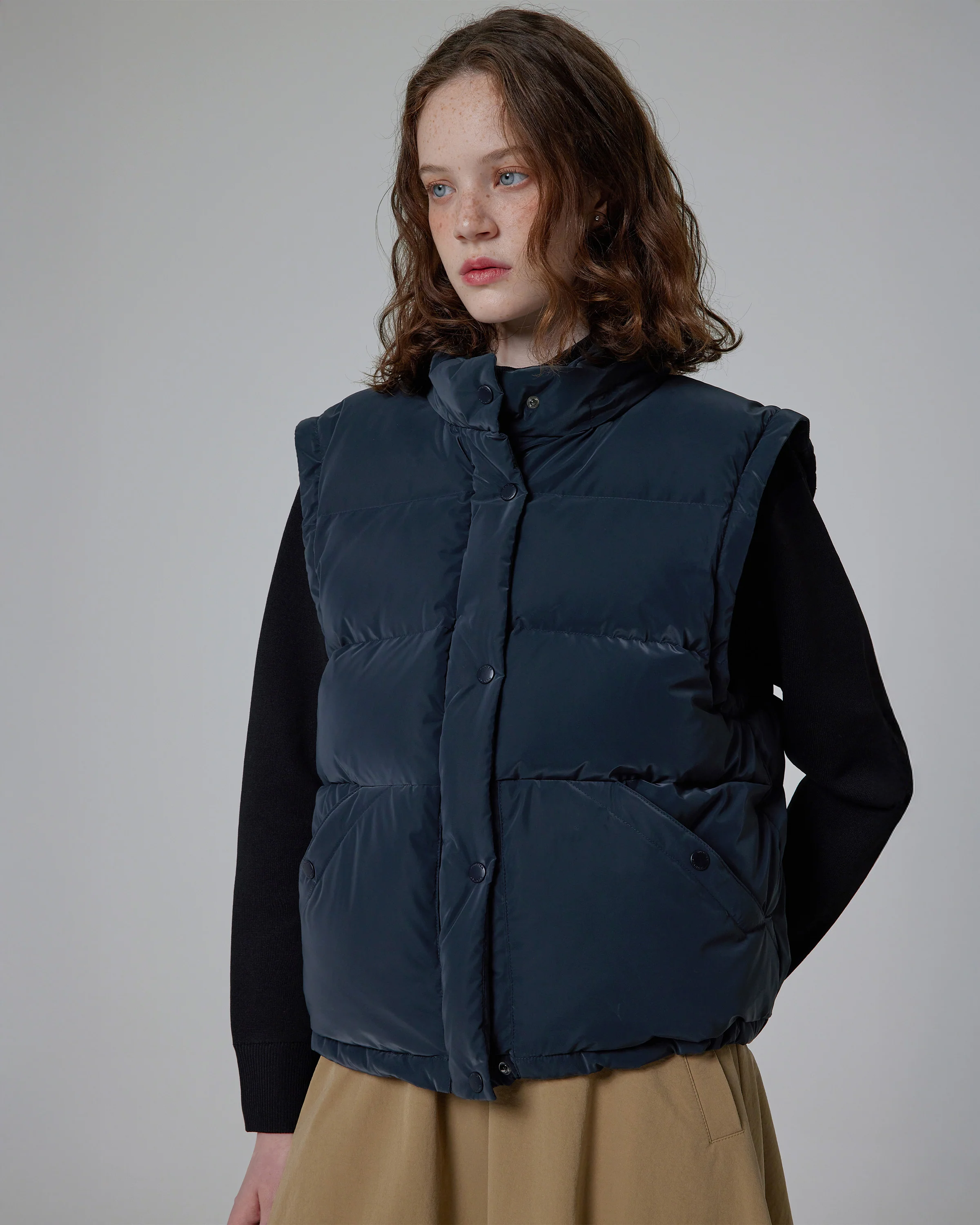 レディース グロウ 2イン1 ダウン ジャケット - ディープネイビー