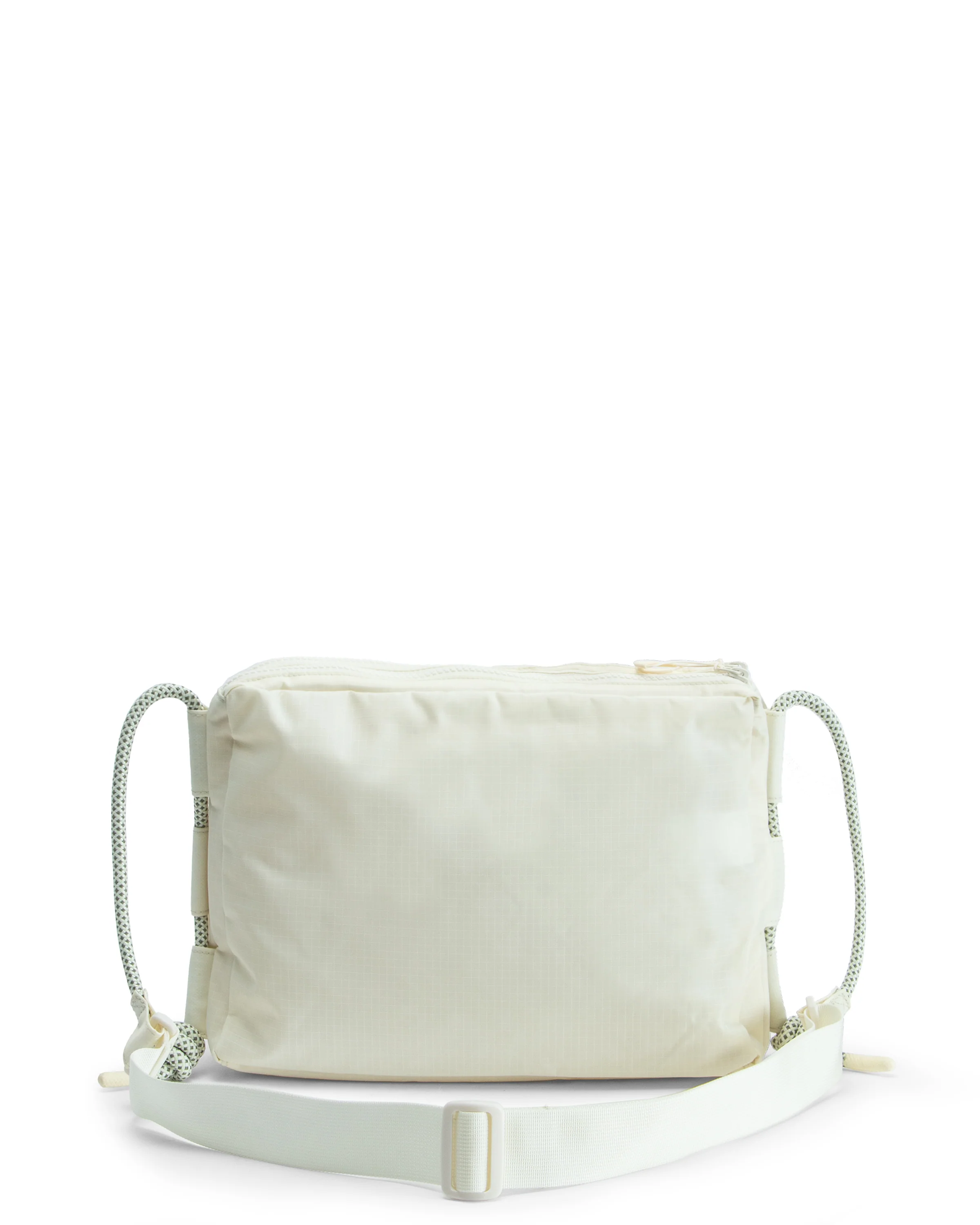 トラベル リップストップ リサイクル ナイロン サコッシュ  -  シェイディッド ホワイト