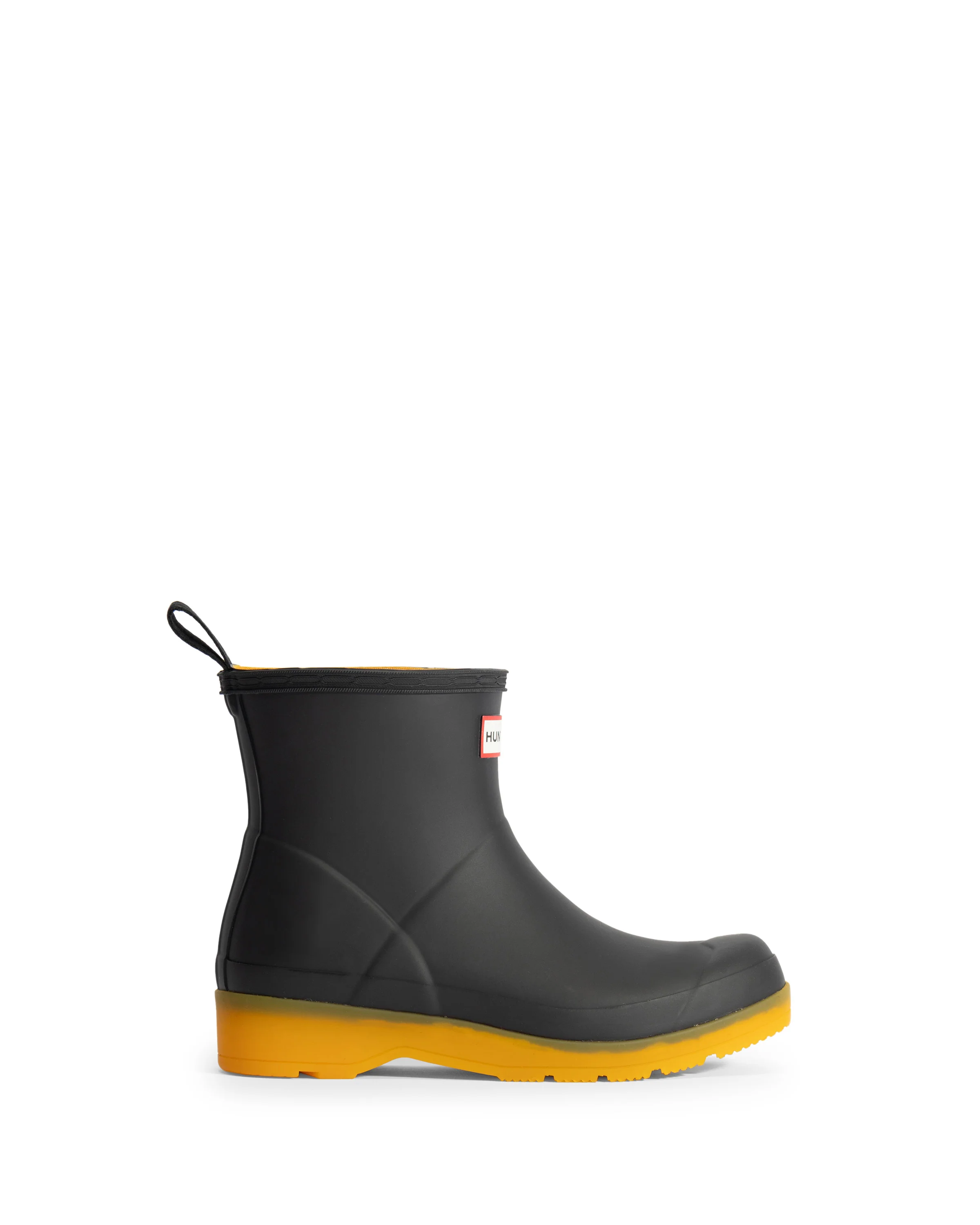 レディース プレイ ショート トランスルーセント ソール ブーツ - ブラック / リッチオーカー