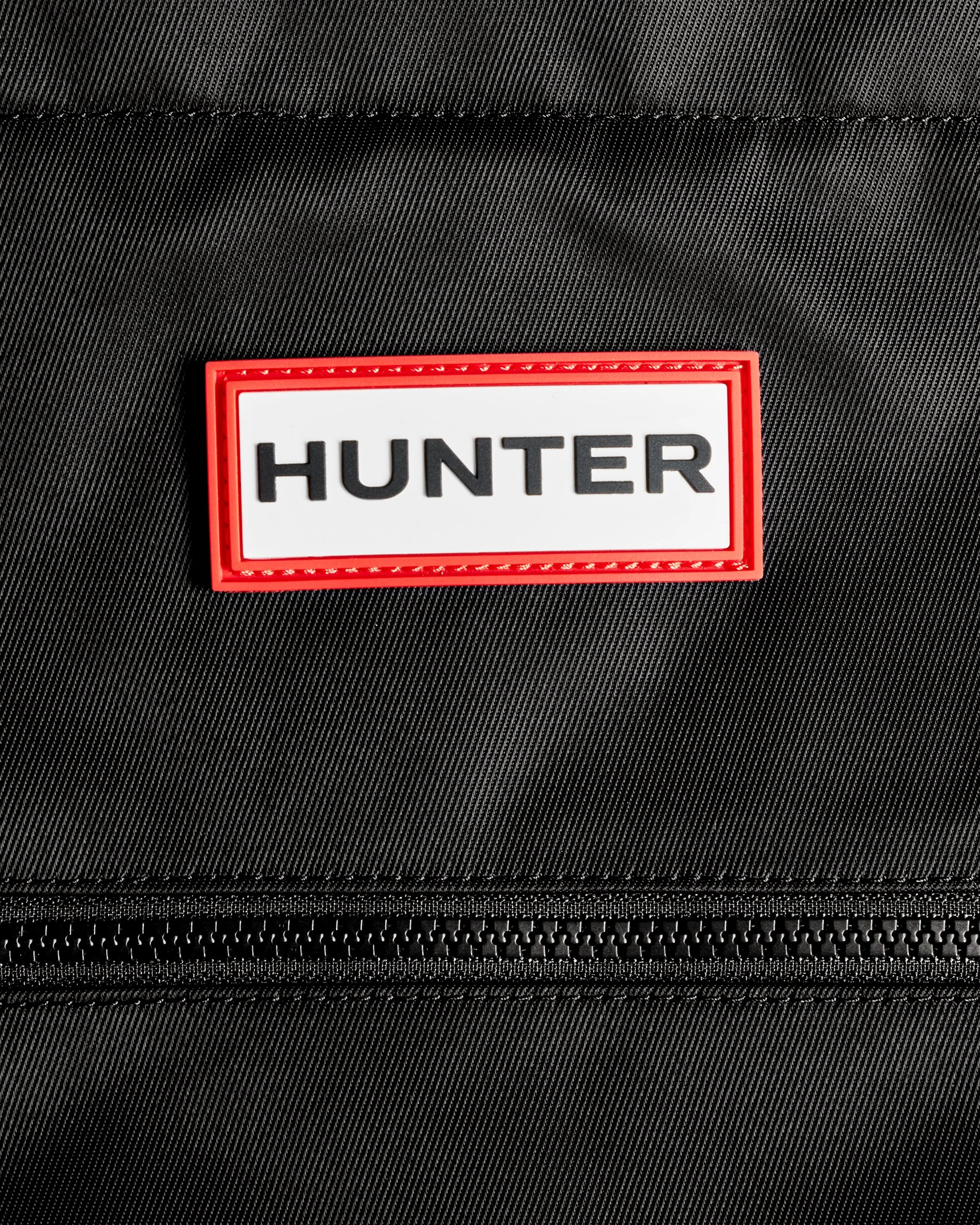 ナイロン ラージ トップ クリップ トート バッグ  -  ブラック