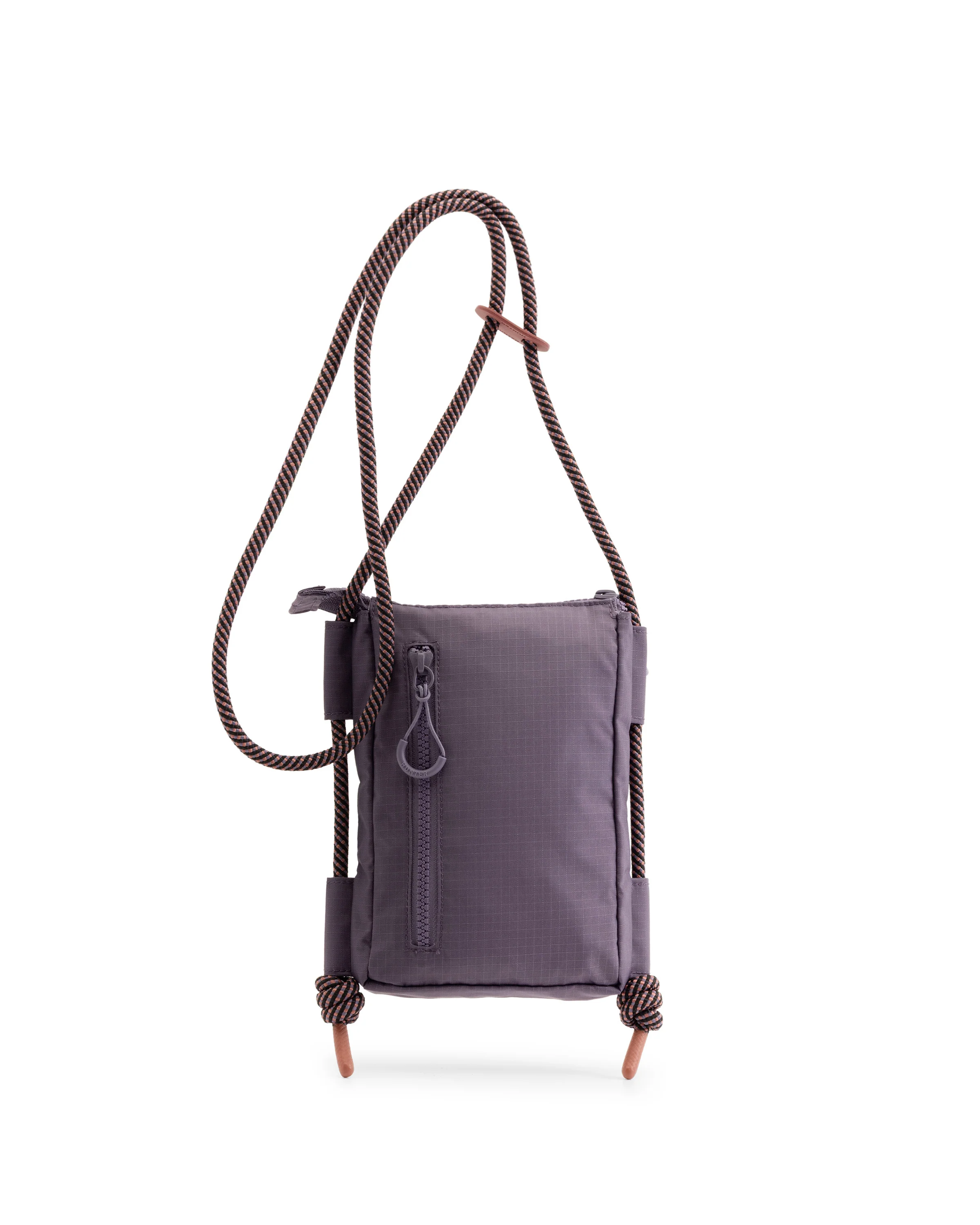 トラベル リップストップ リサイクル ナイロン フォンポーチ - ドリーミーグレープ