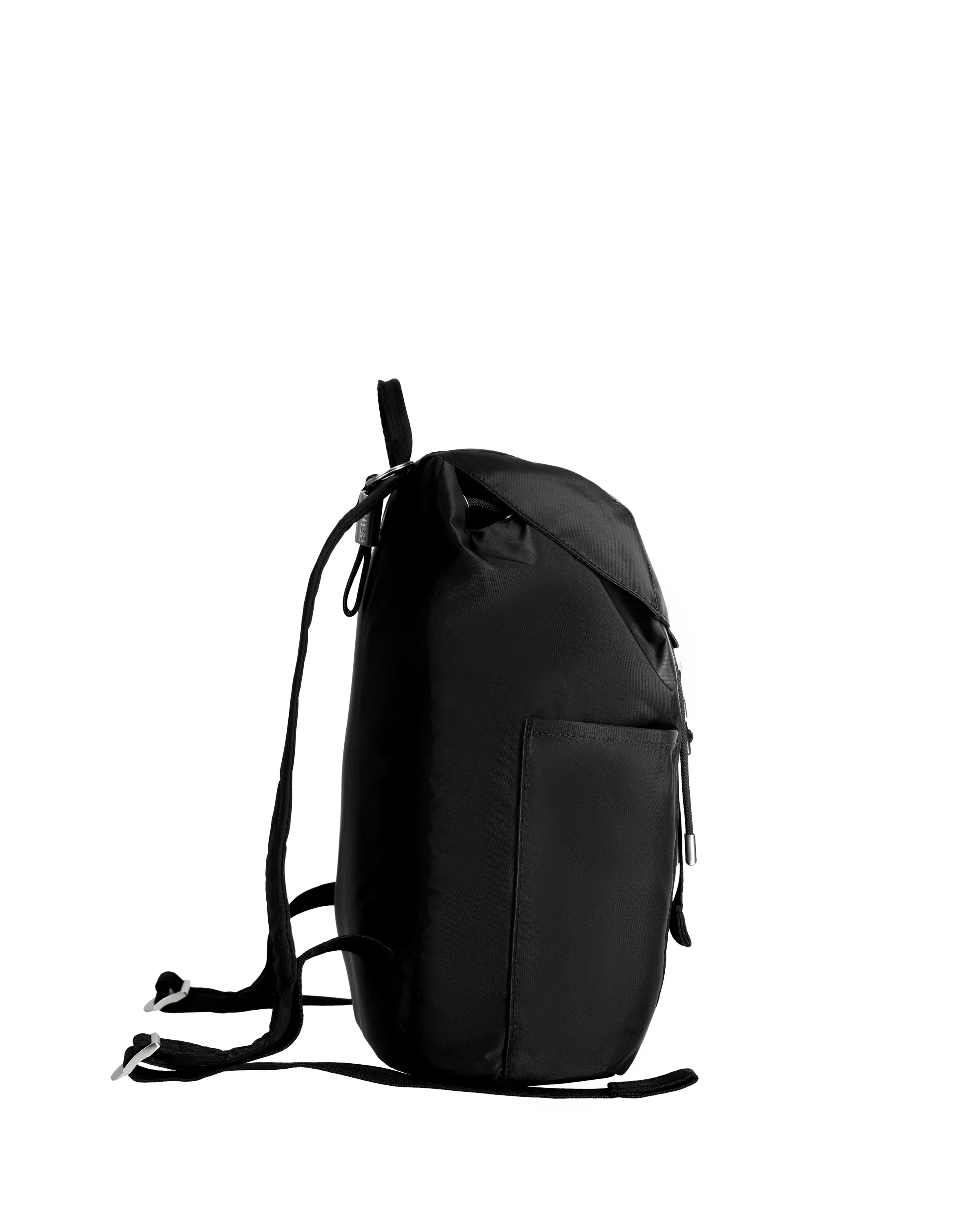 プレミアム ナイロン ミニ バックパック - ブラック