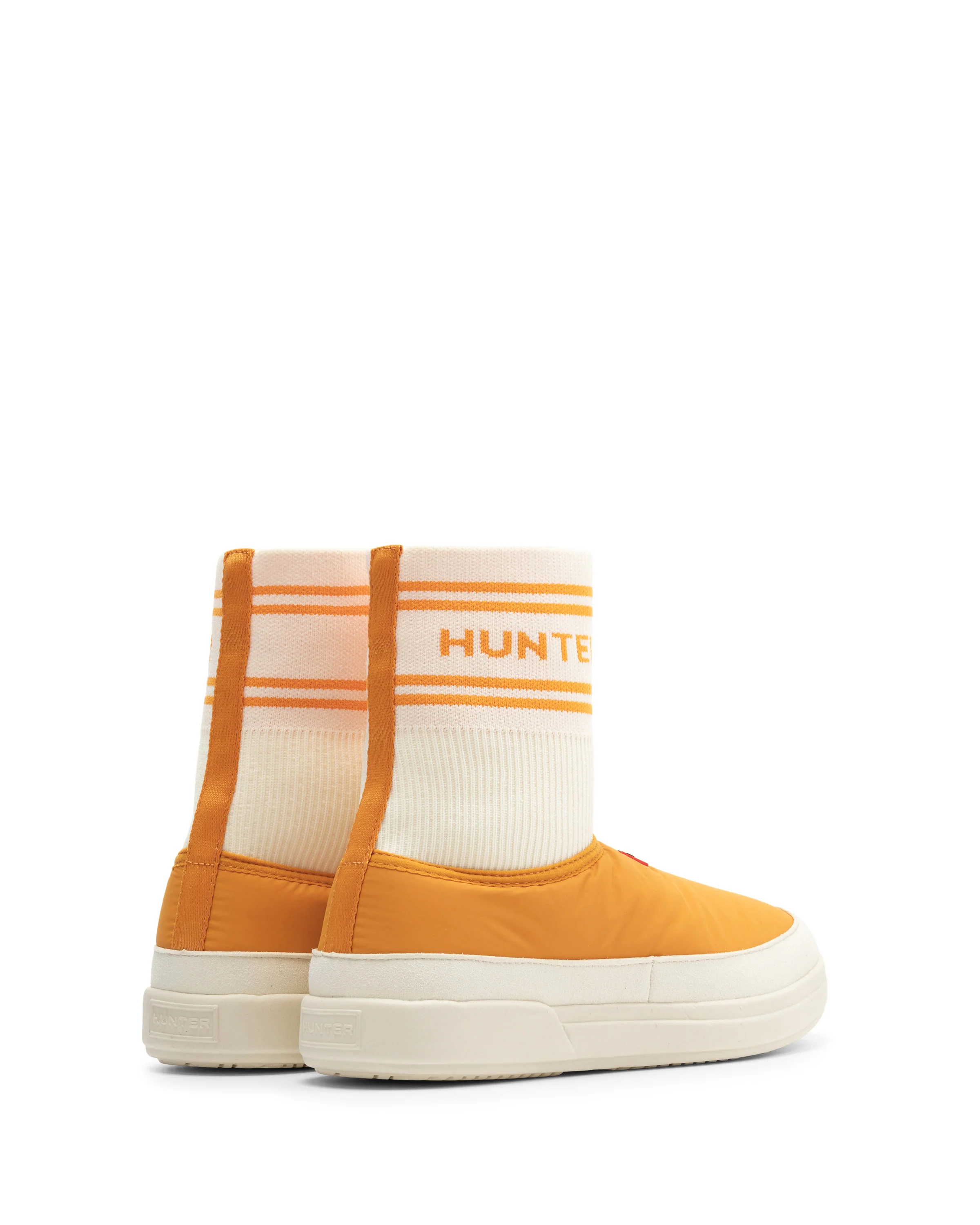 ユニセックス イン/アウト ハンター ニッテッド ソック スリッパ - リッチオーカー / シェイデッドホワイト