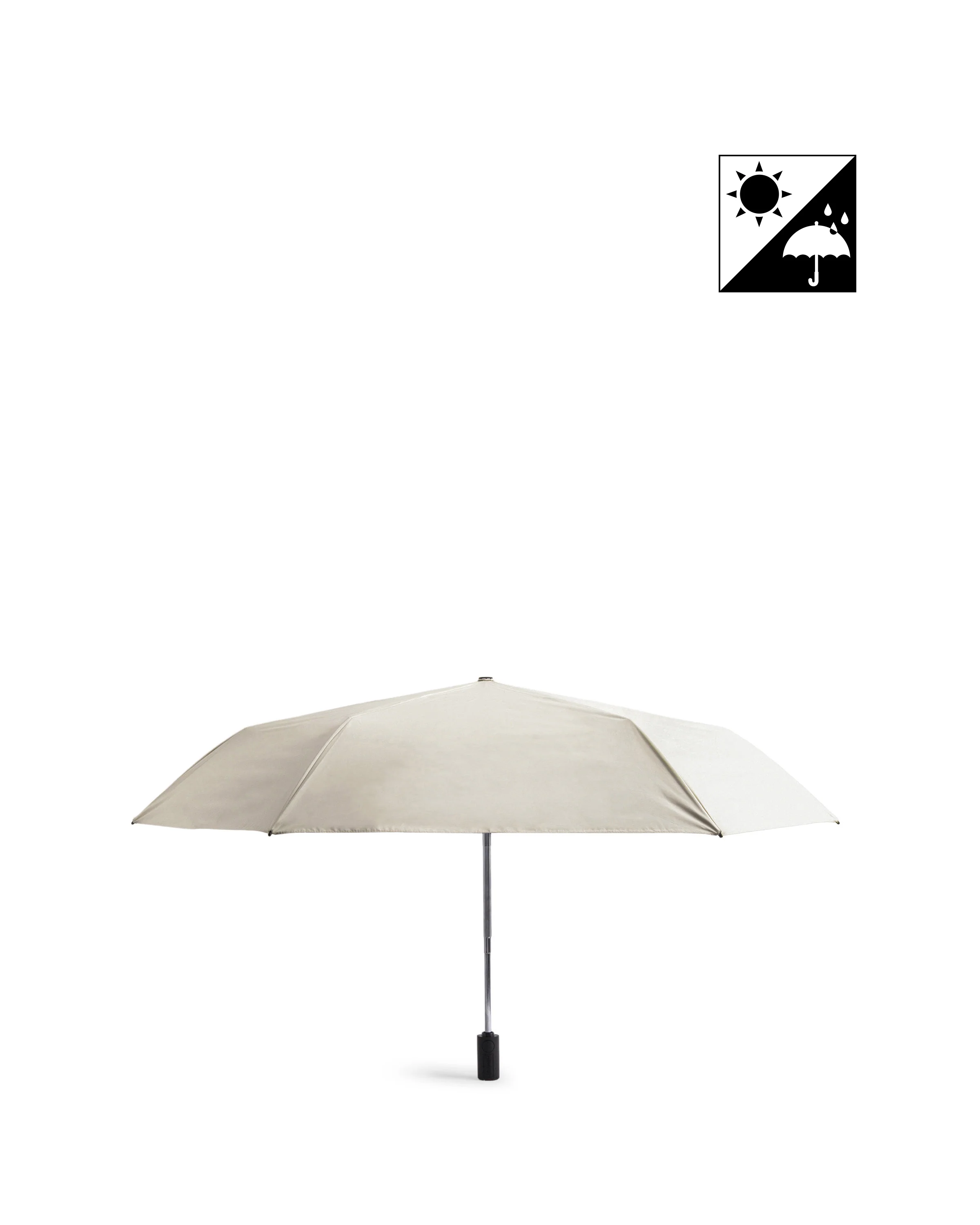 オール ウェザー オート コンパクト アンブレラ (晴雨兼用傘) 55CM - ホワイトウィロー