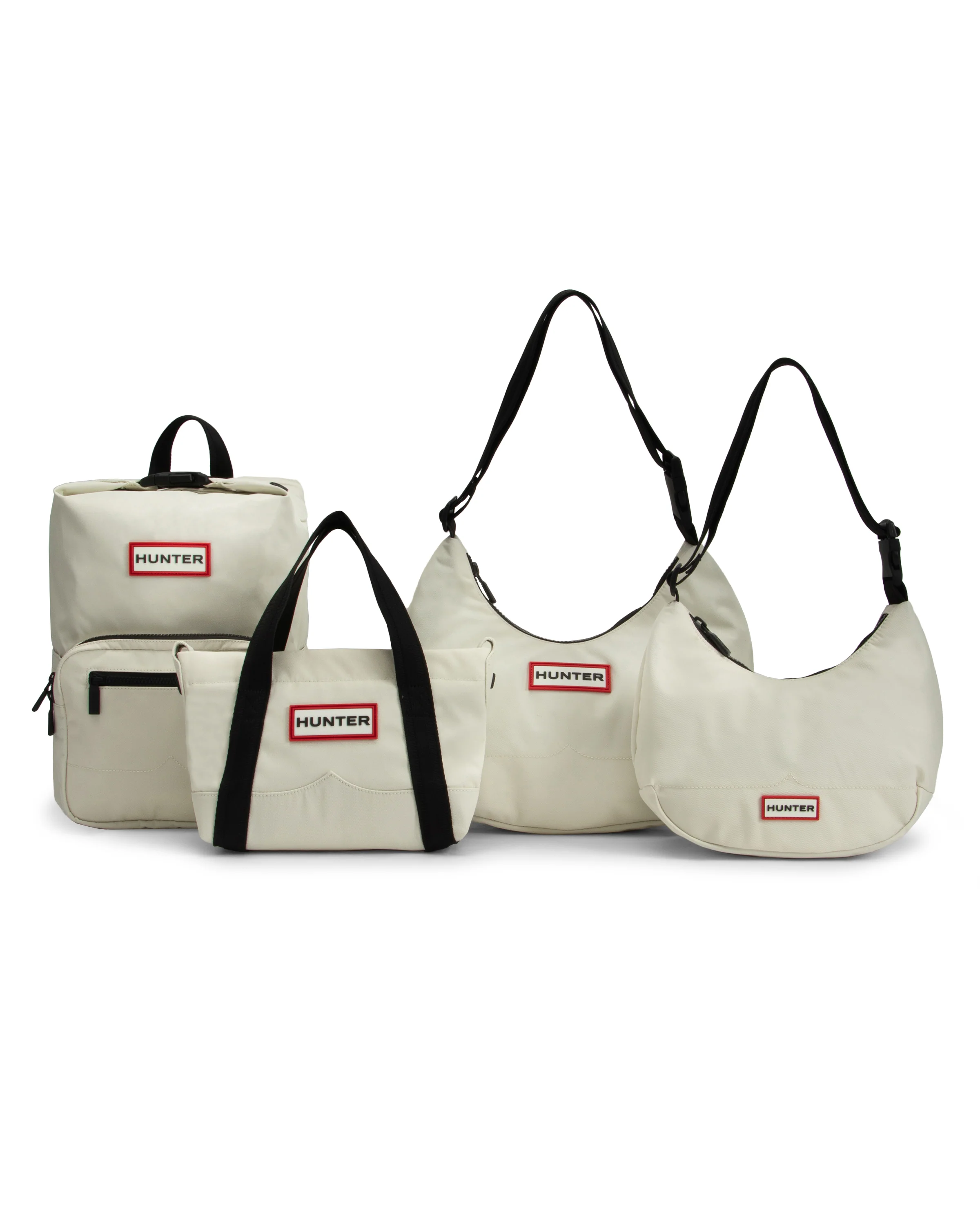 ナイロン ミニ トップ クリップ トート バッグ  -  ソフトサンド