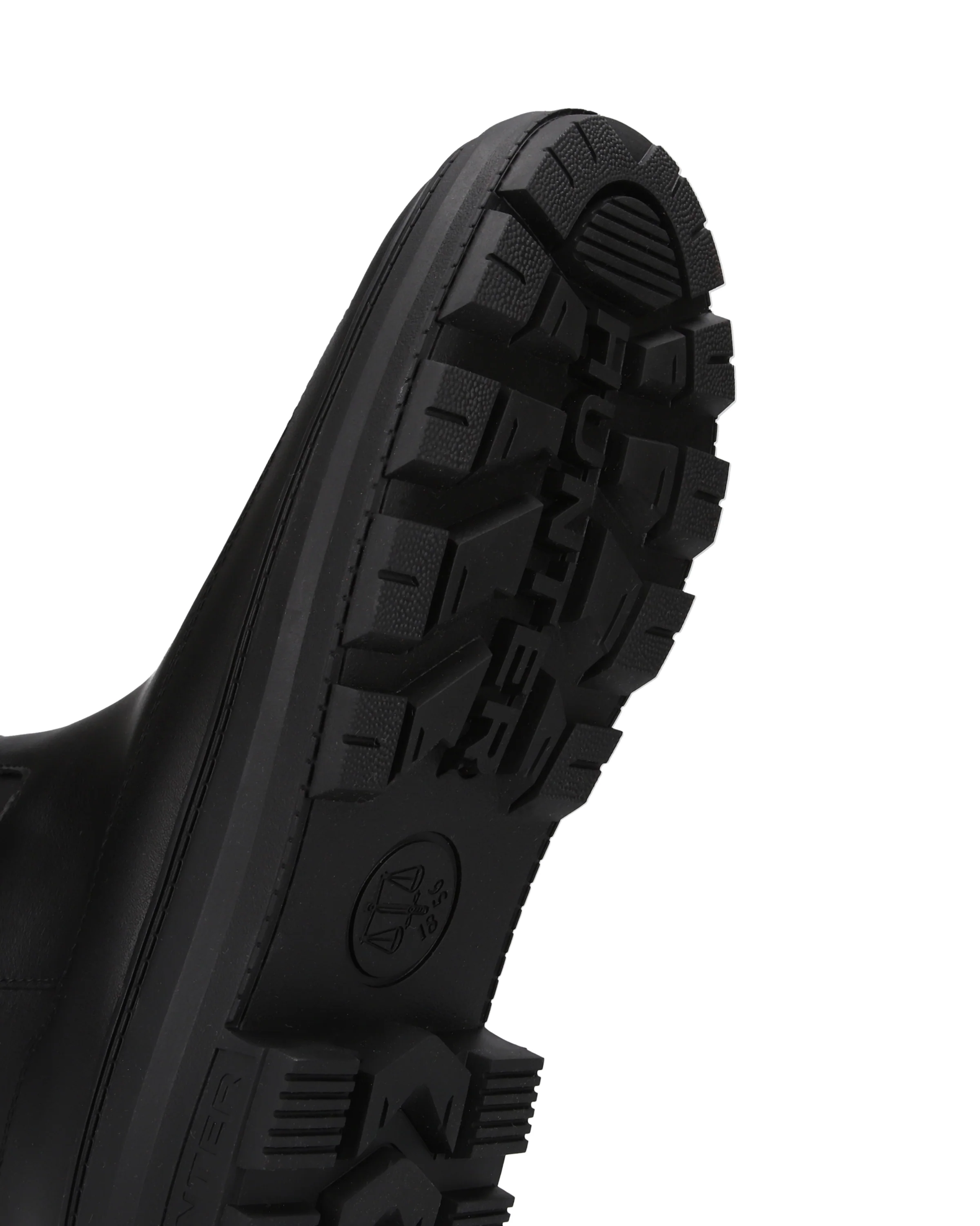 レディース シティ リベル トール レザー ジップ ブーツ - ブラック