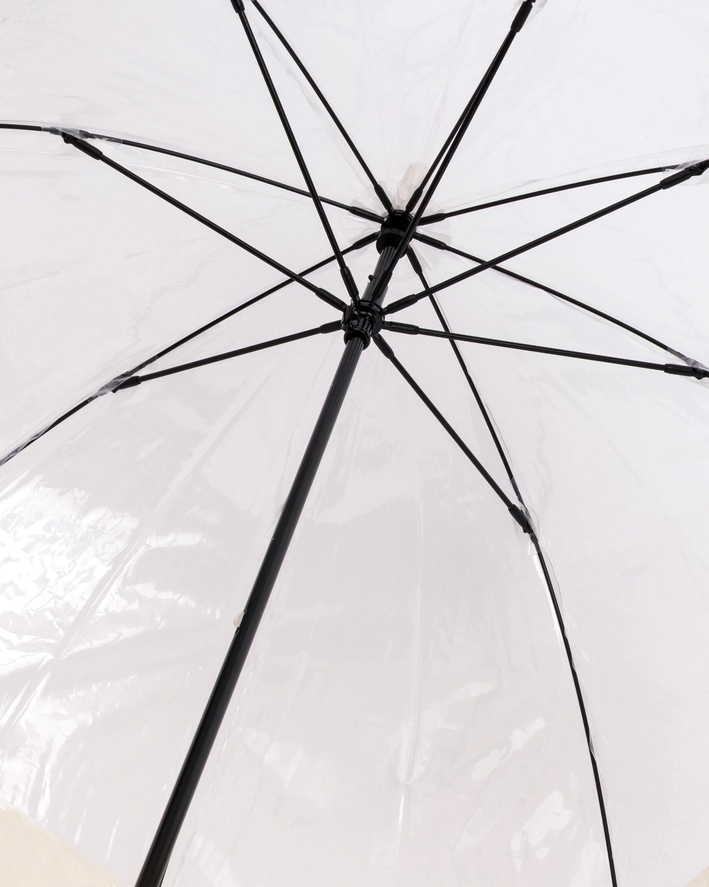 トランスペアレント マスタッシュ バブル アンブレラ - ホワイトウィロー