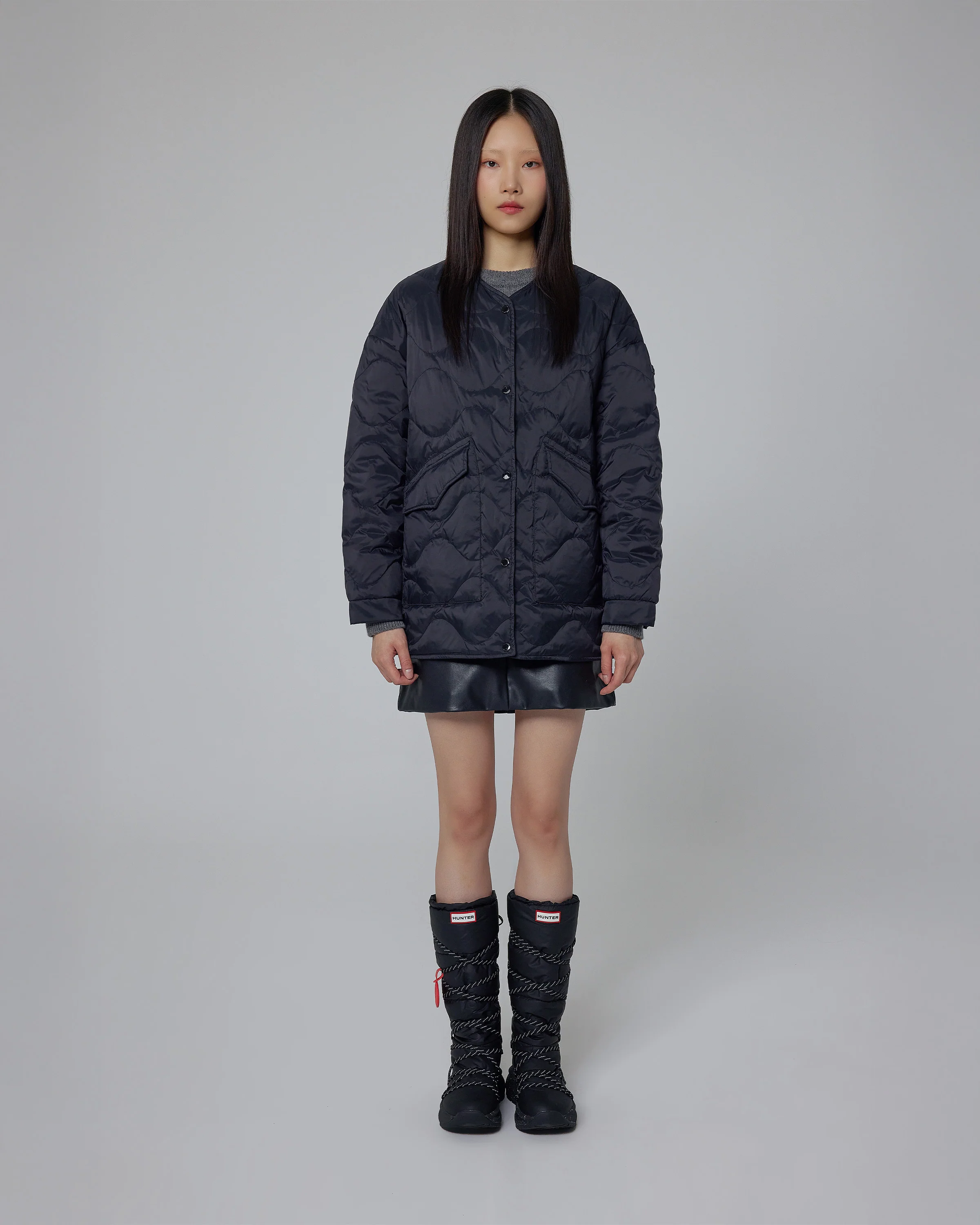 レディース エクスプローラー キルテッド ダウン ジャケット - ブラック