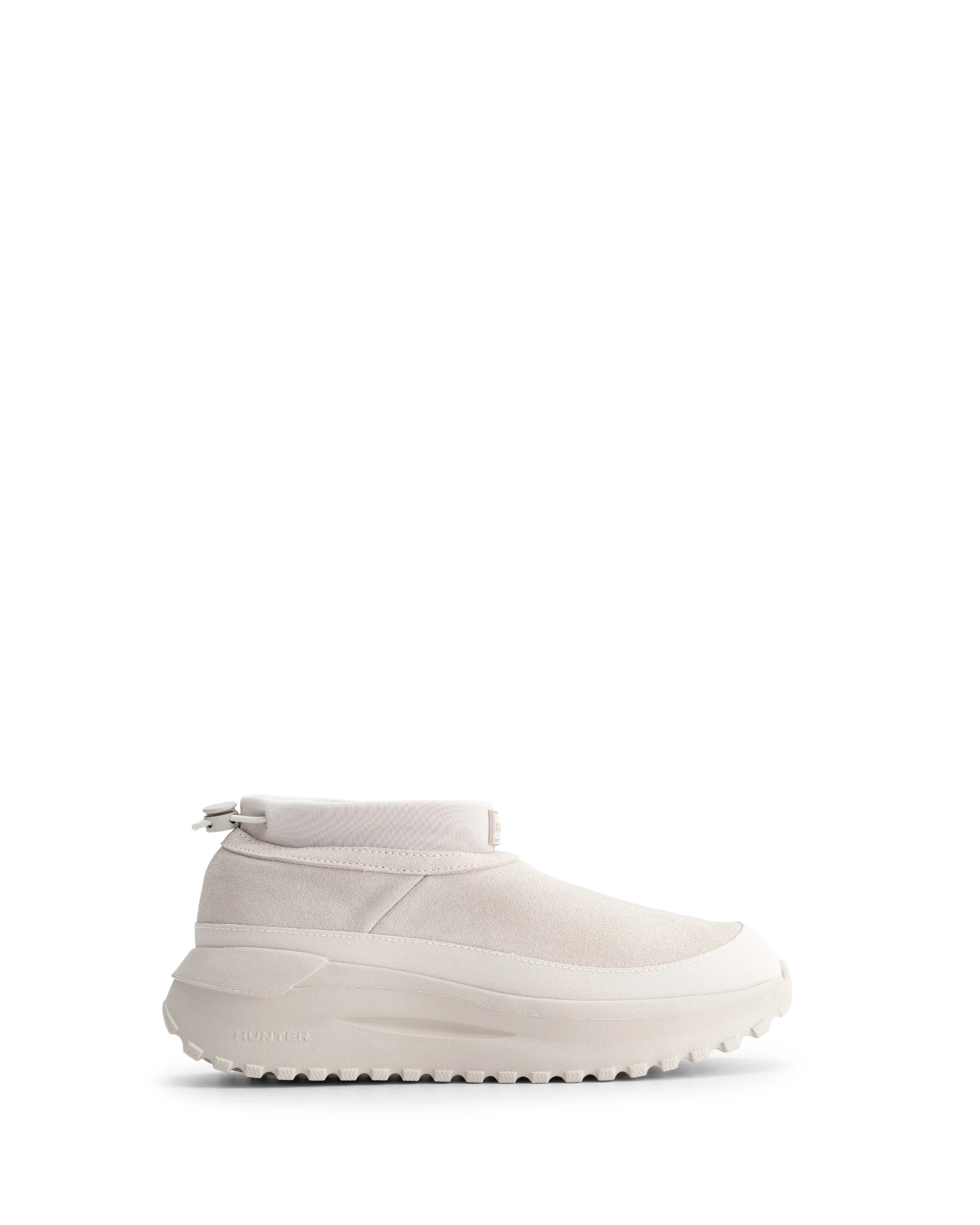 ユニセックス トラベル フロー スエード トレーナー - シェイデッド ホワイト