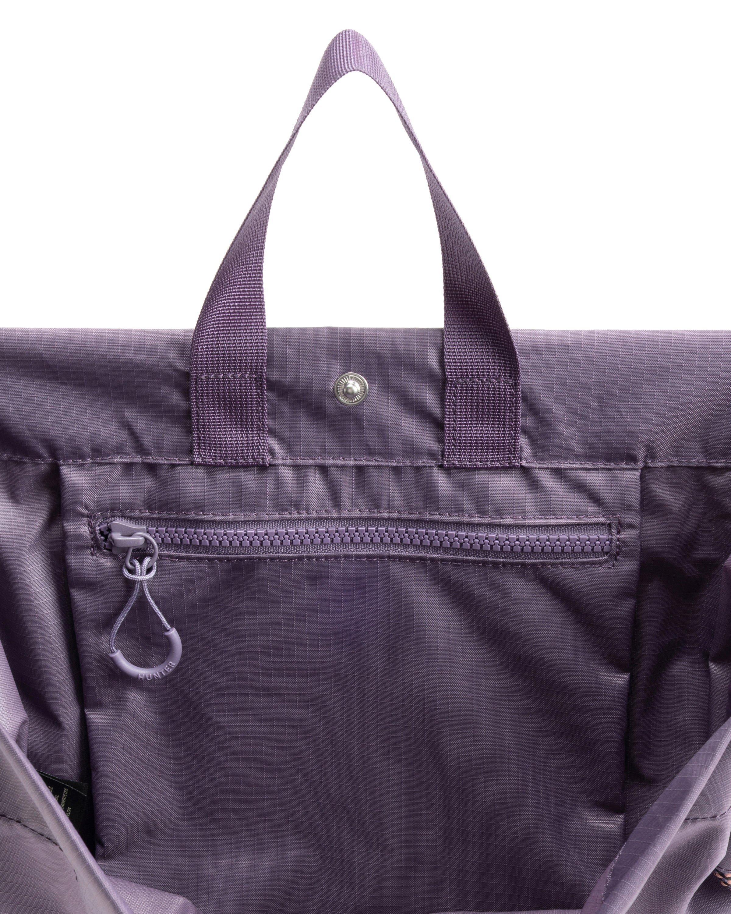 トラベル リップストップ リサイクル ナイロン トート バッグ - ドリーミーグレープ
