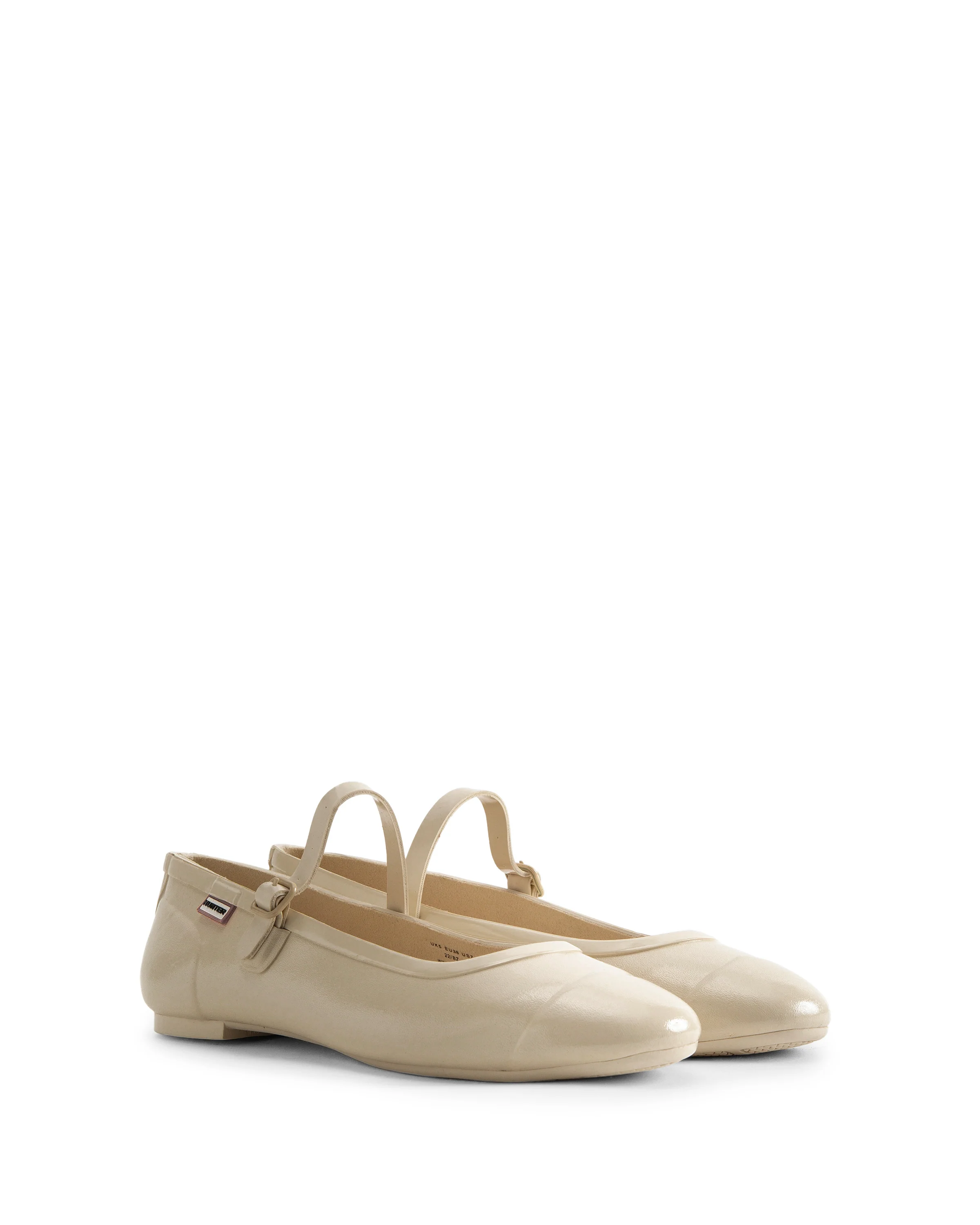 リファインド メリー ジェーン バックル バレリーナ グロス - キャンバスクリーム