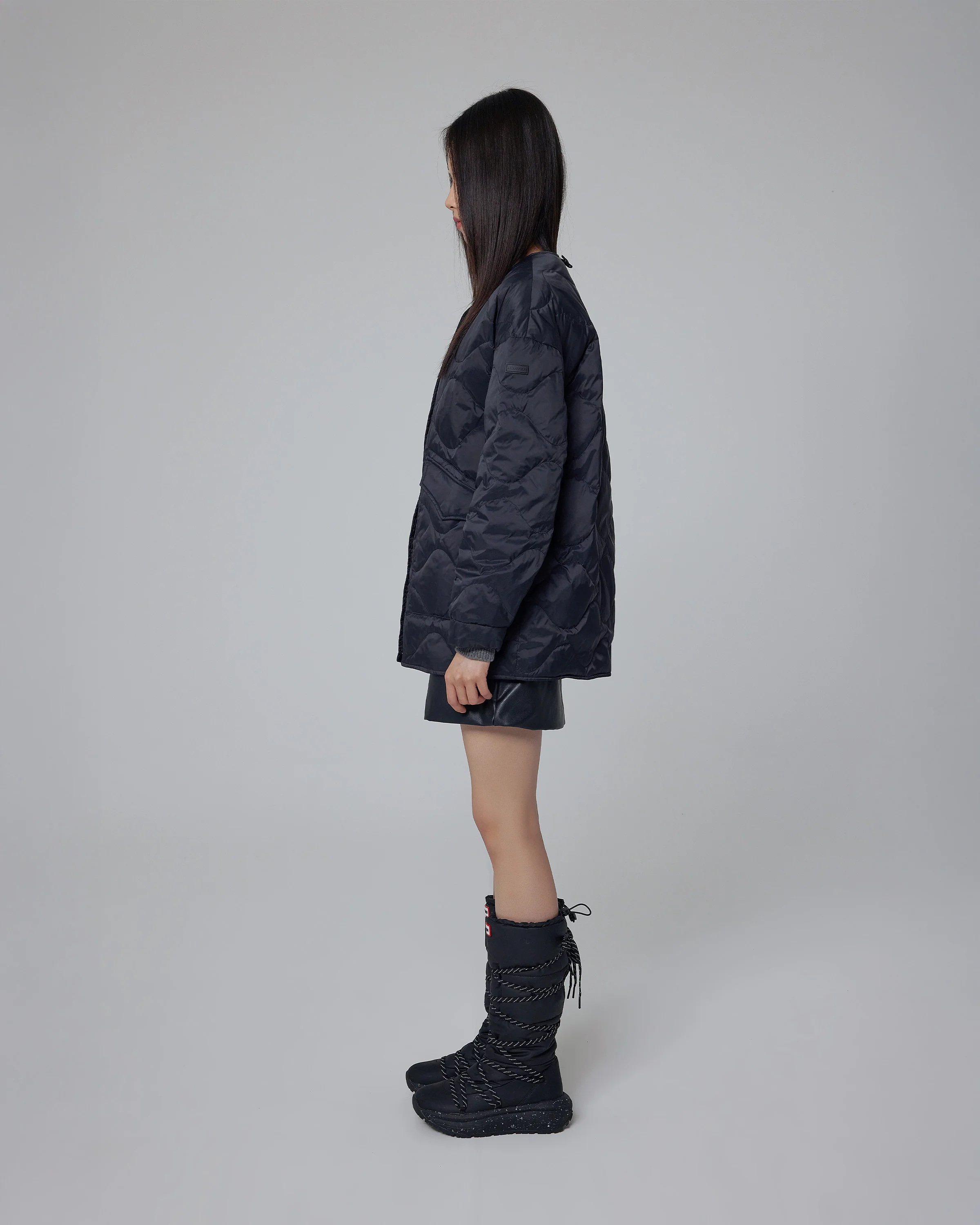 レディース エクスプローラー キルテッド ダウン ジャケット - ブラック