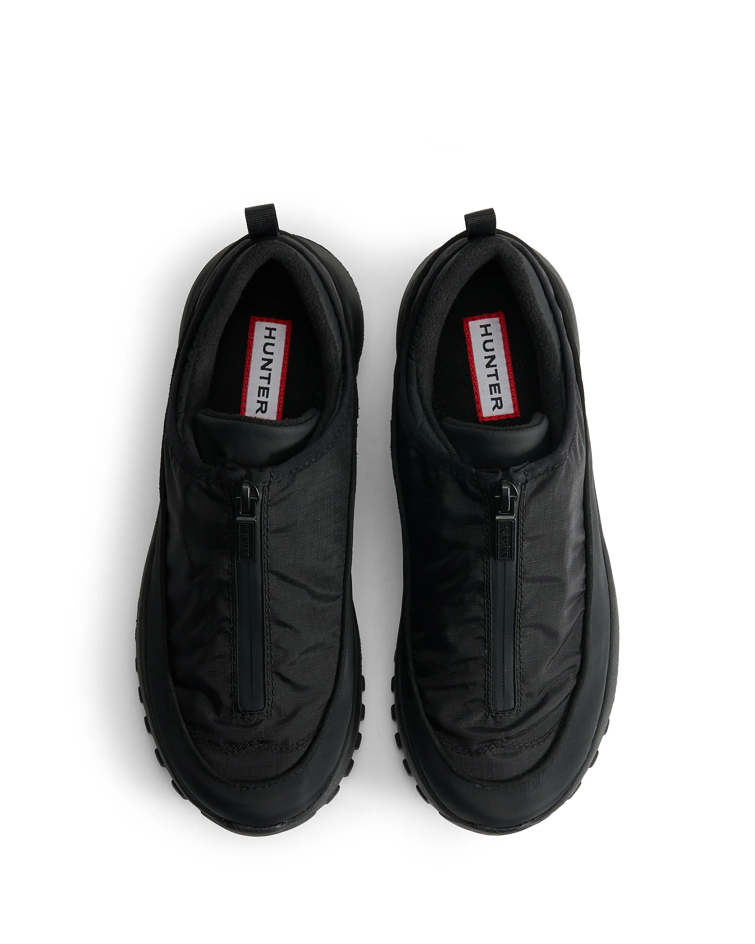 ユニセックス トラベル フロー ジップ トレーナー - ブラック