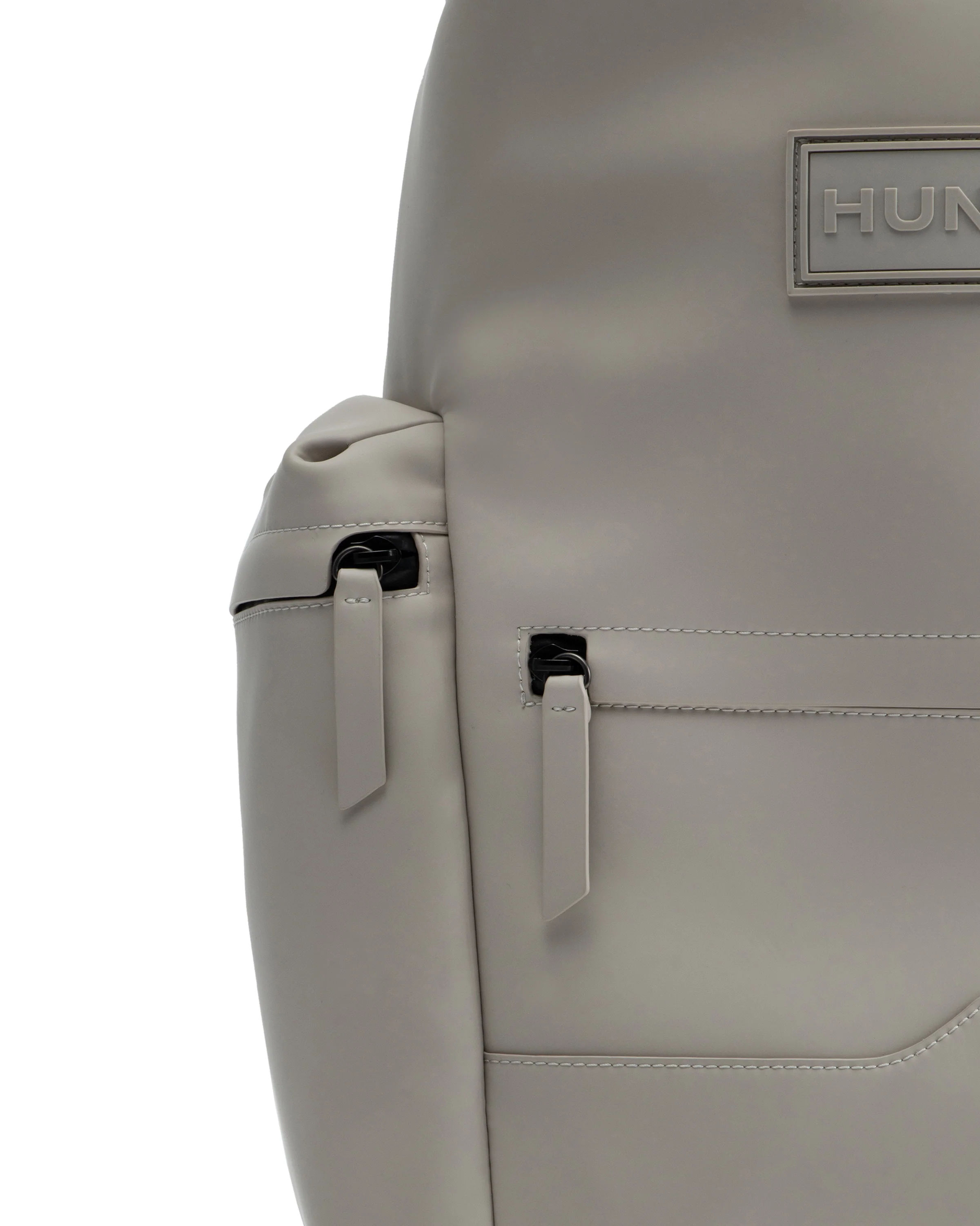 オリジナル ミディアム トップクリップ バックパック  -  ラバーレザー - スティール