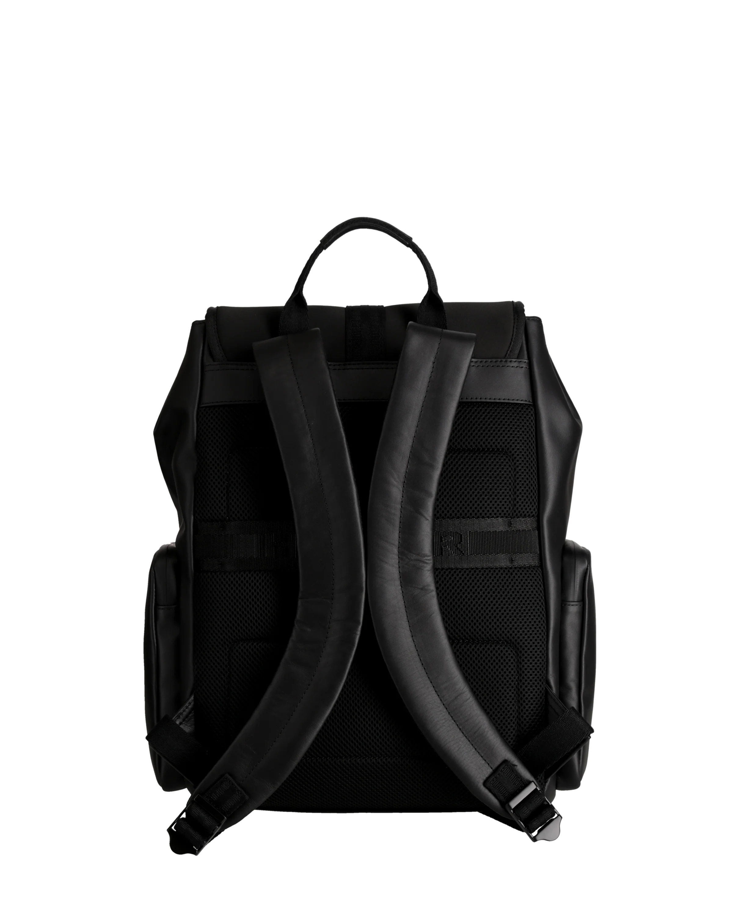 レザー ネオプレン バックパック - ブラック