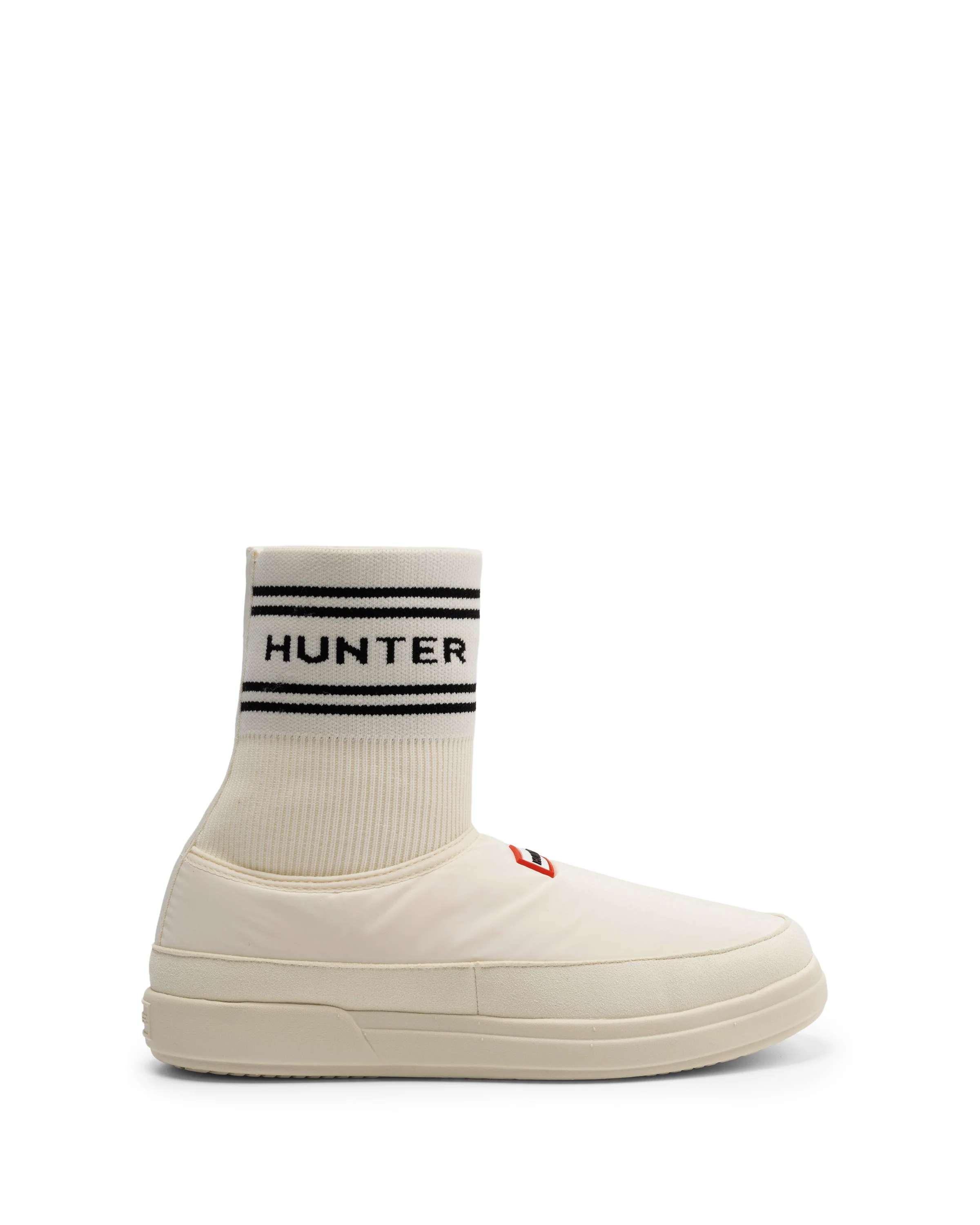 ユニセックス イン/アウト ハンター ニッテッド ソック スリッパ - シェイデッド ホワイト / ブラック