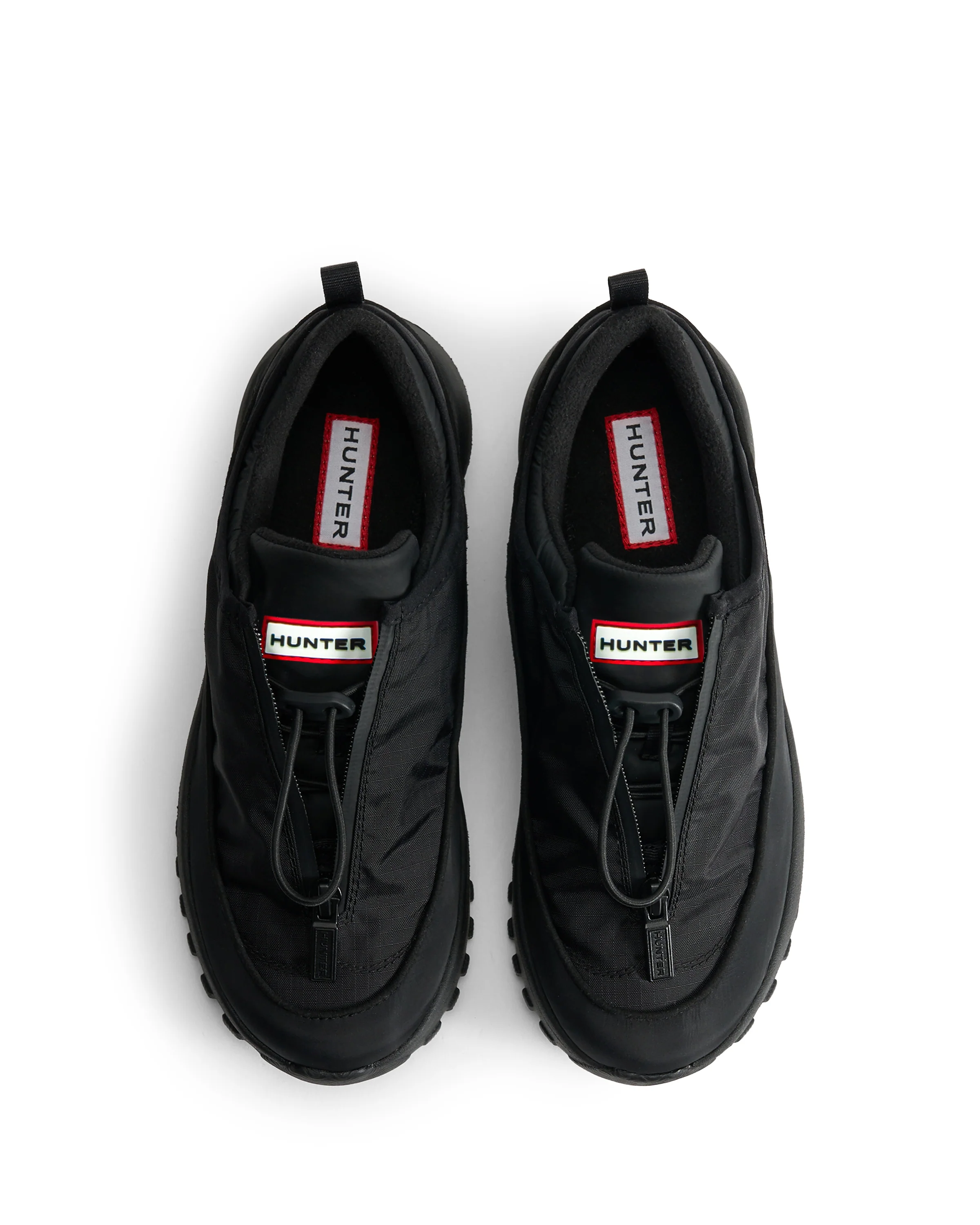 ユニセックス トラベル フロー ジップ トレーナー - ブラック