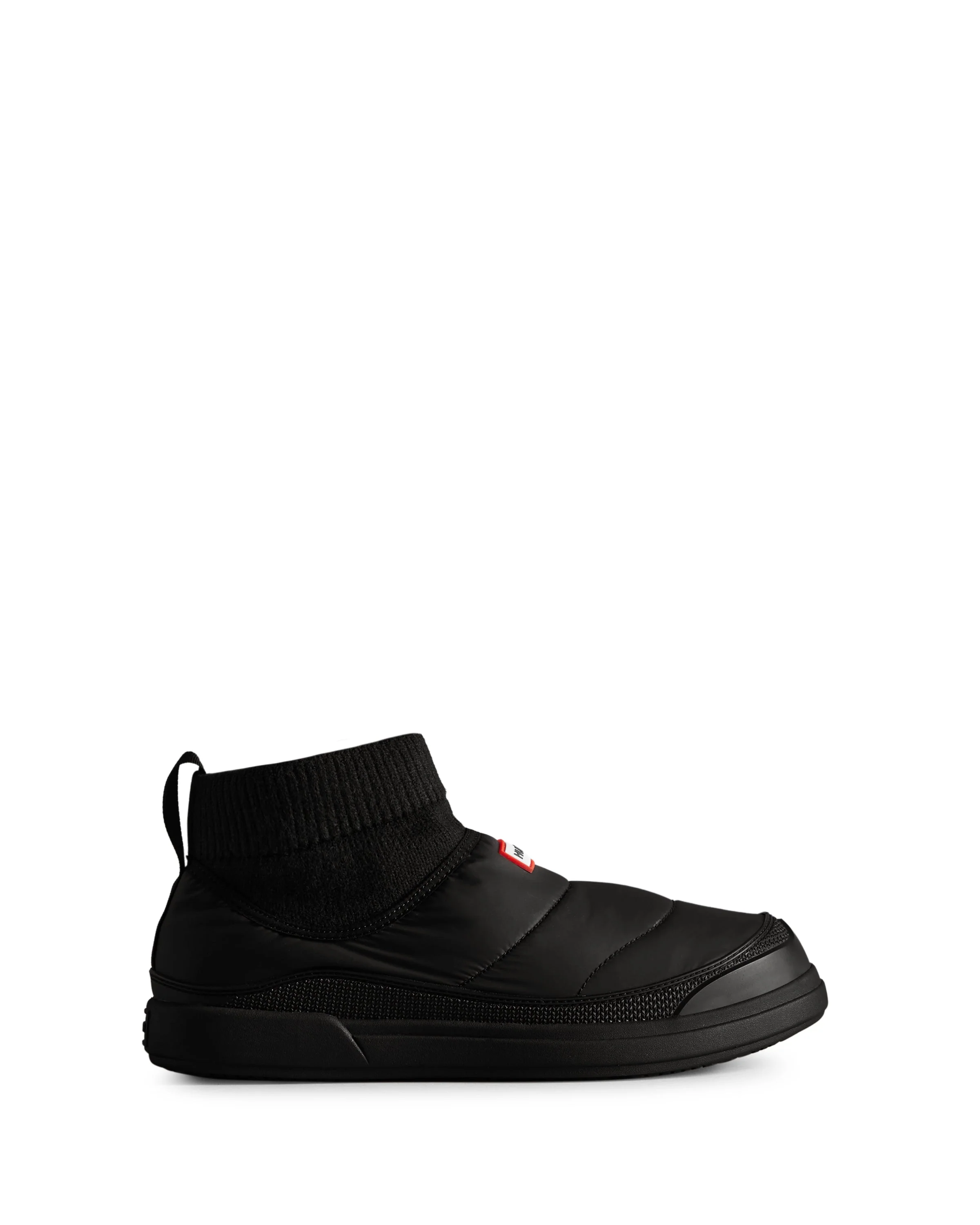 メンズ イン/アウト インシュレイティド ニッティド カフ スリッパー ブーツ  -  ブラック