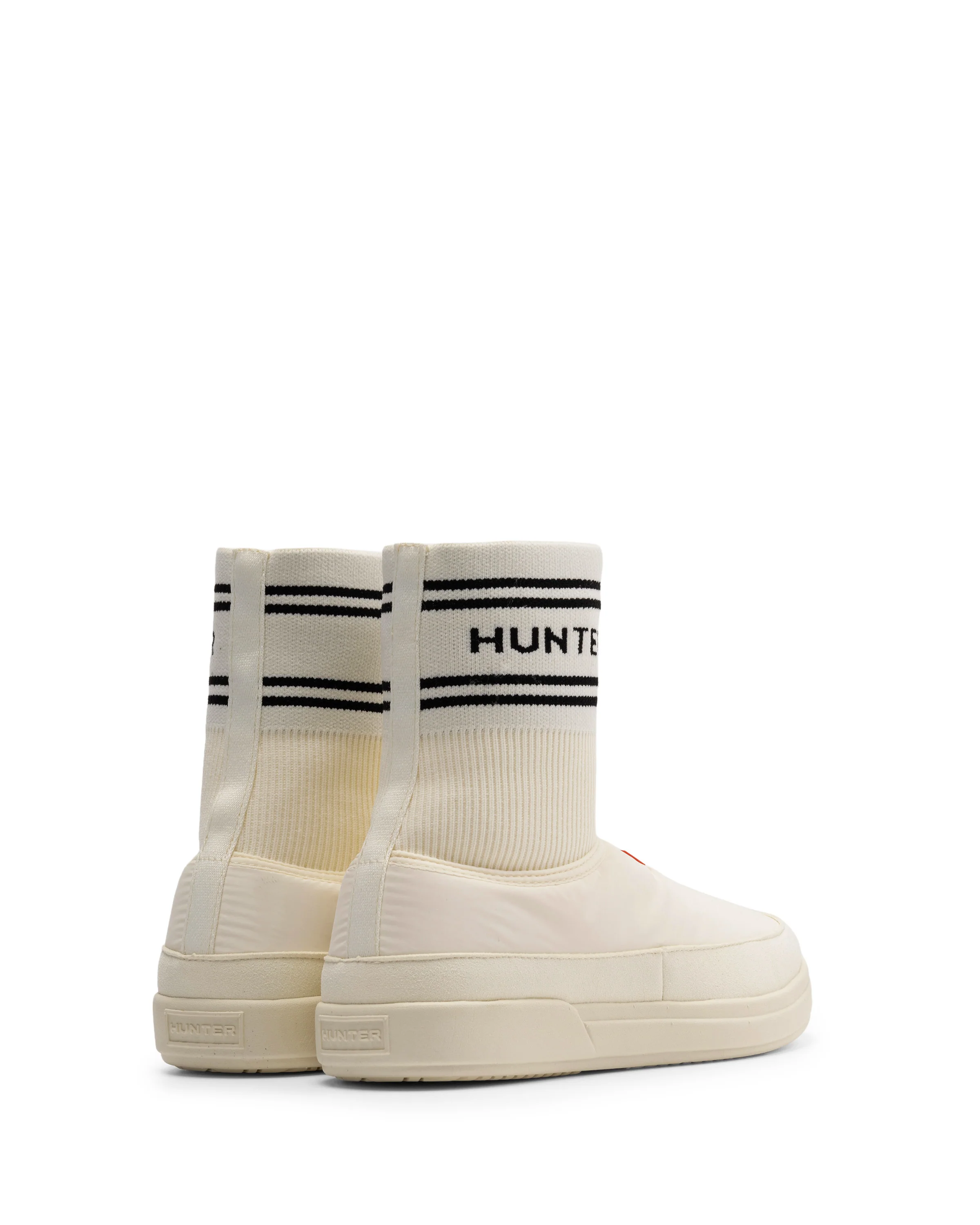 ユニセックス イン/アウト ハンター ニッテッド ソック スリッパ - シェイデッド ホワイト / ブラック