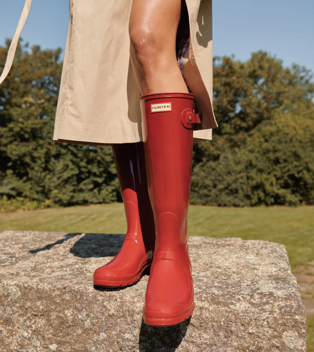 オリジナル トール グロス レイン ブーツ  -  ミリタリー レッド