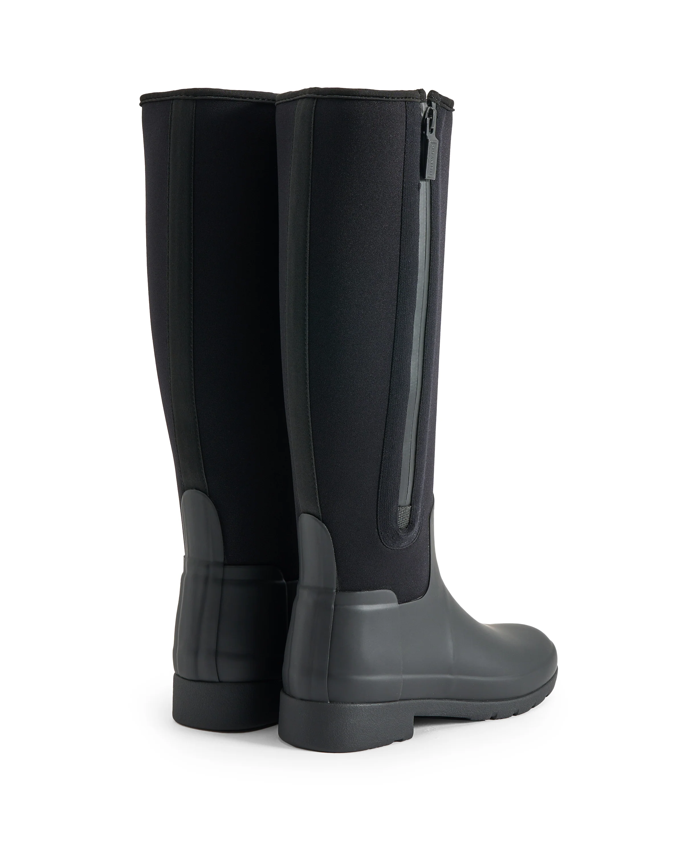 レディース リファインド トール ネオプレン ジップ ブーツ - ブラック