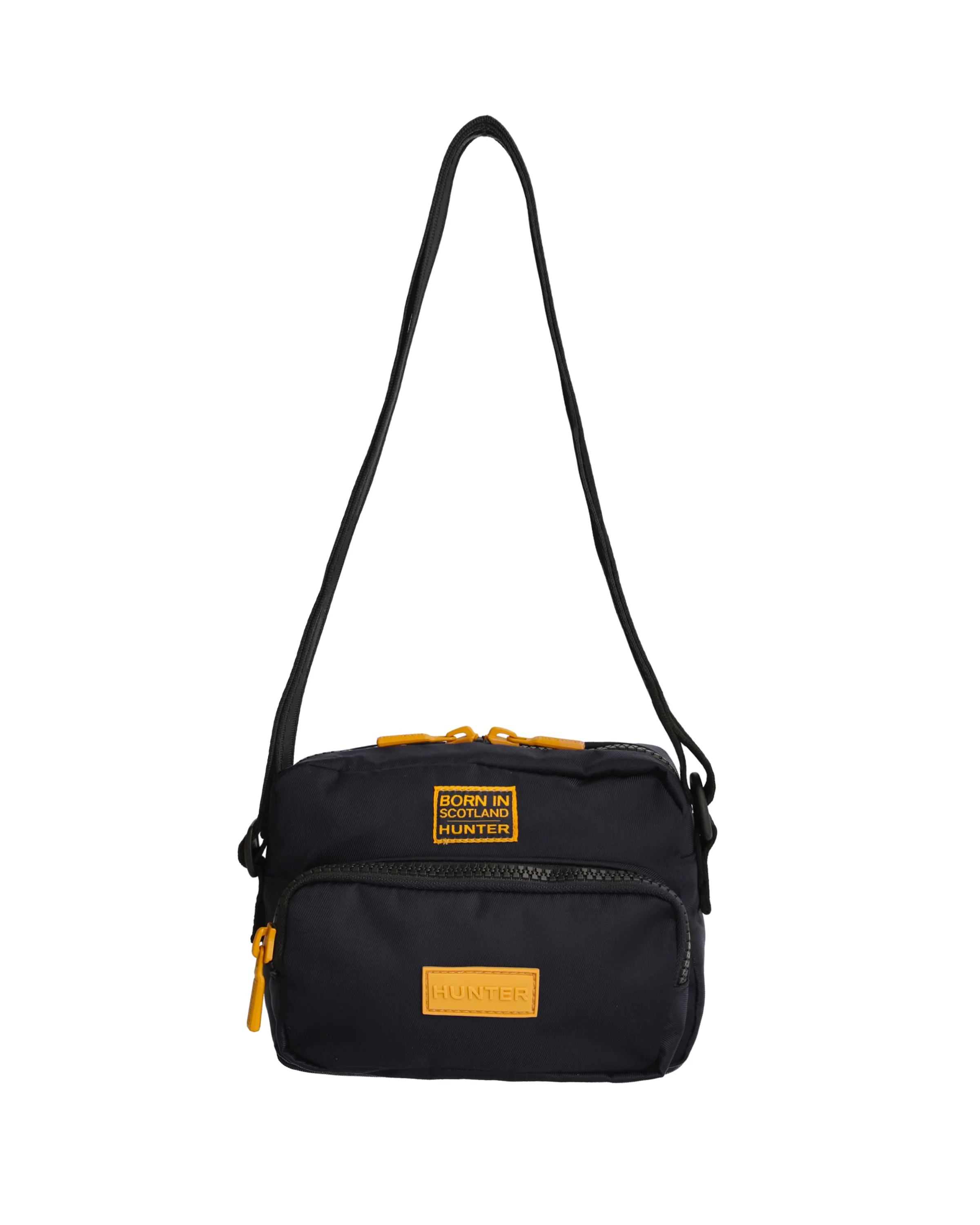 ナイロン クロスボディ ボーン イン スコットランド - ブラック / リッチオーカー