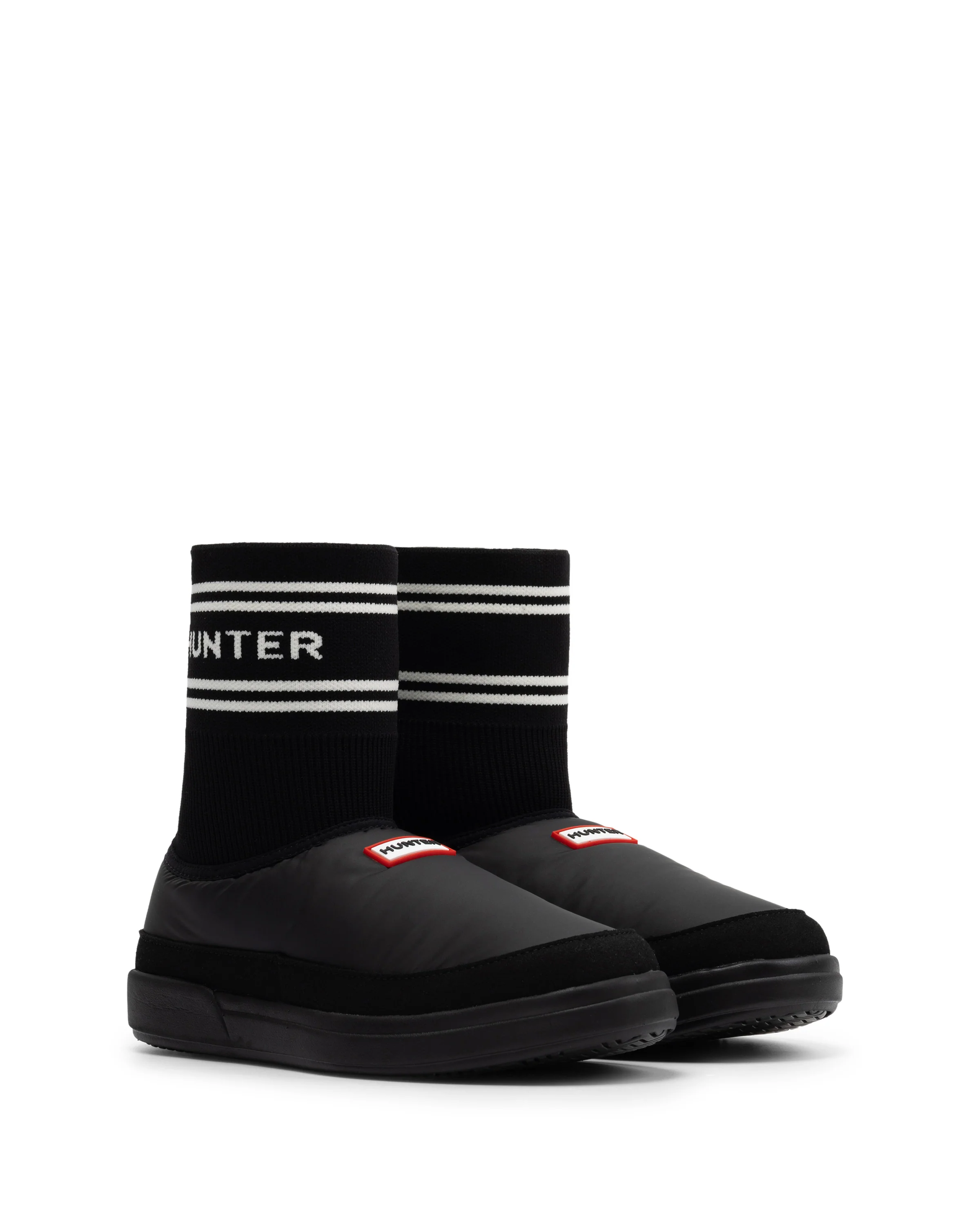 ユニセックス イン/アウト ハンター ニッテッド ソック スリッパ - ブラック