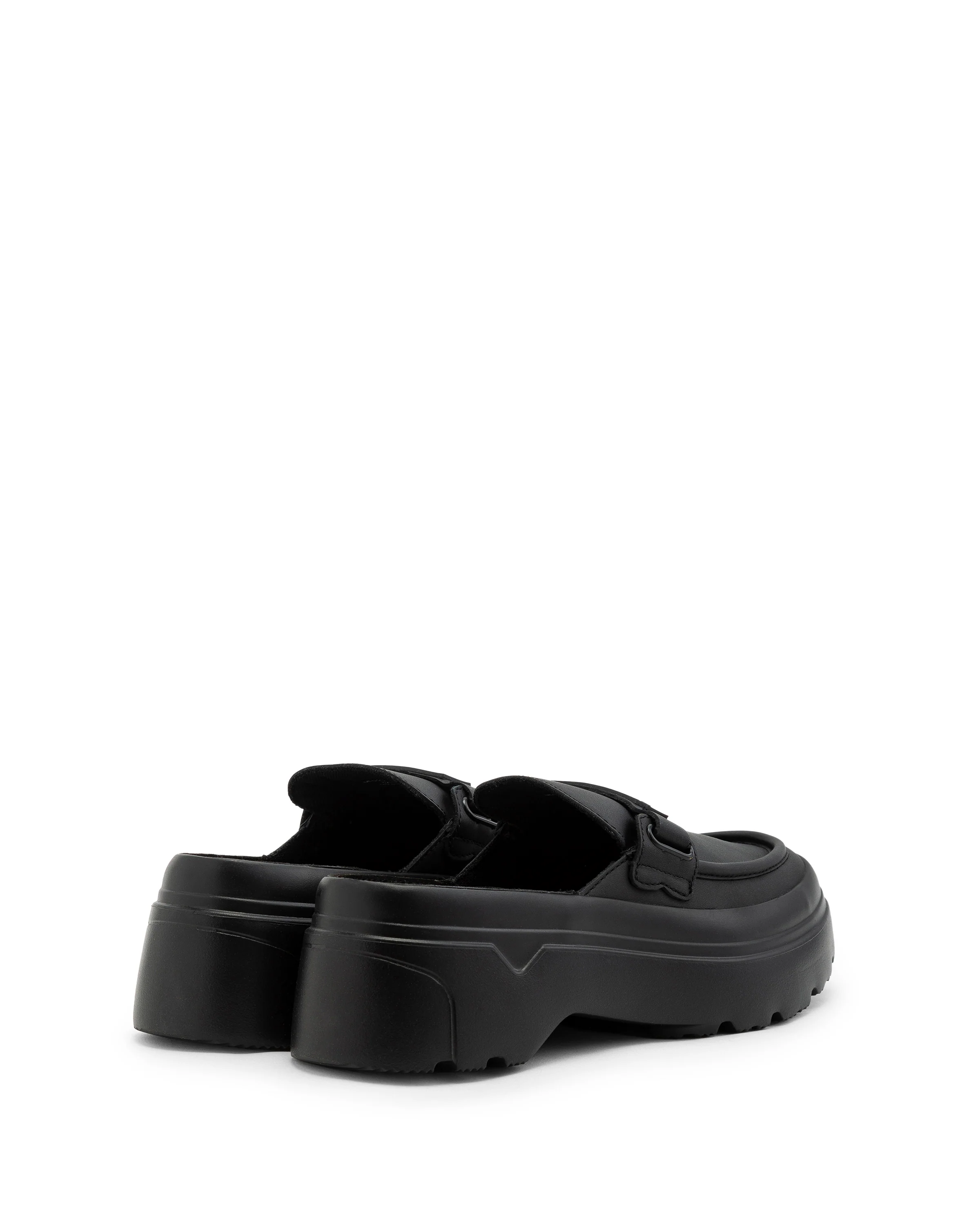 レディース リファインド エクスプローラー フラットフォーム ローファー ミュール - ブラック