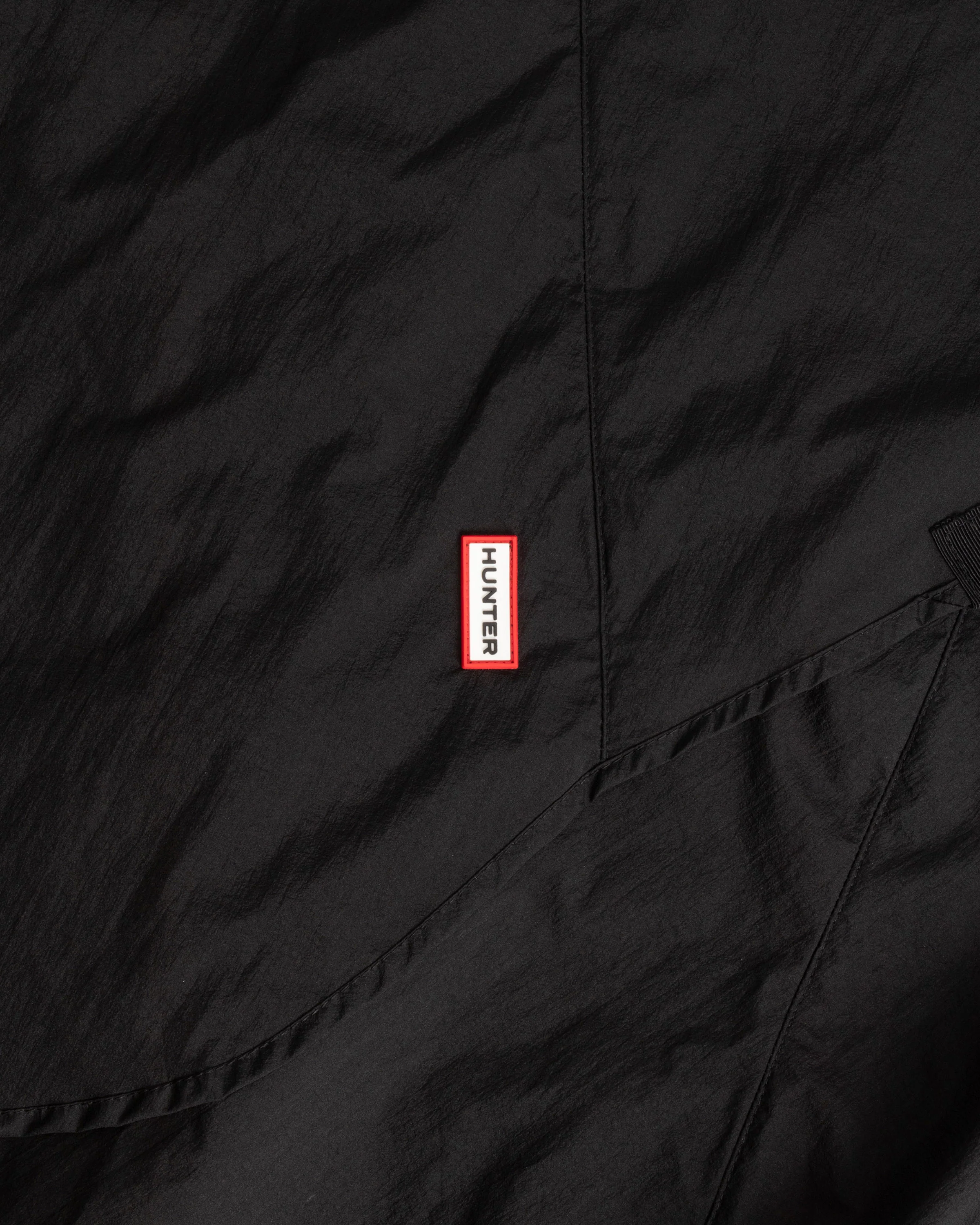 ユニセックストラベル パッカブル ポンチョ  - ブラック