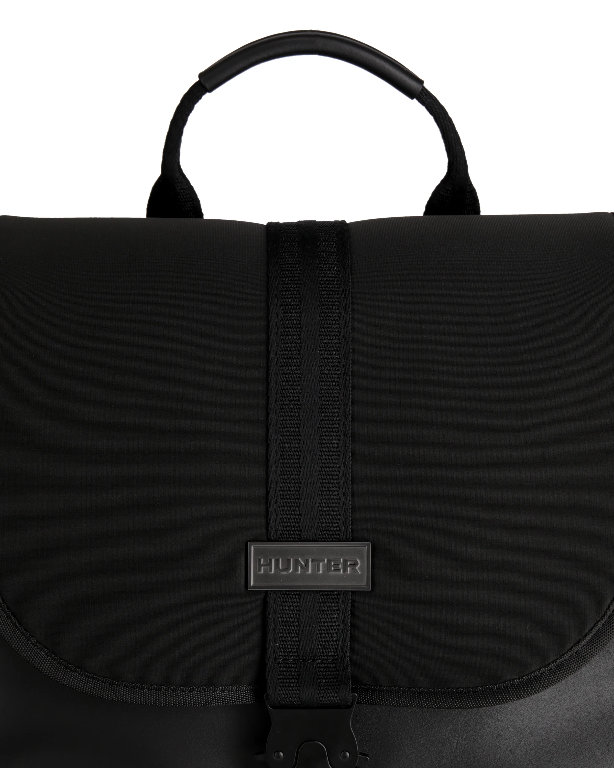 レザー ネオプレン バックパック - ブラック