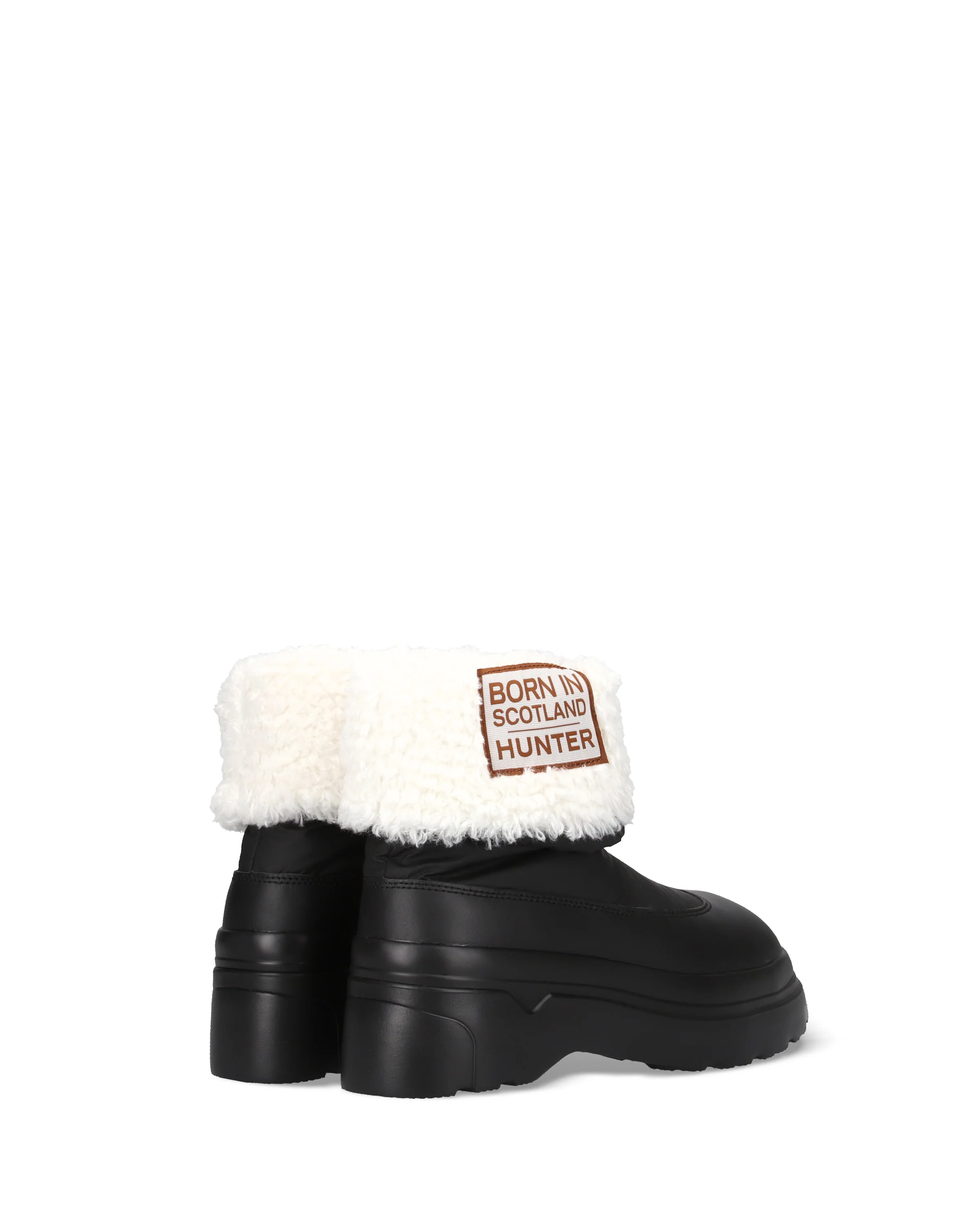 ユニセックス エクスプローラー ボーン イン スコットランド ブークレ ブーツ - ブラック / ナチュラル