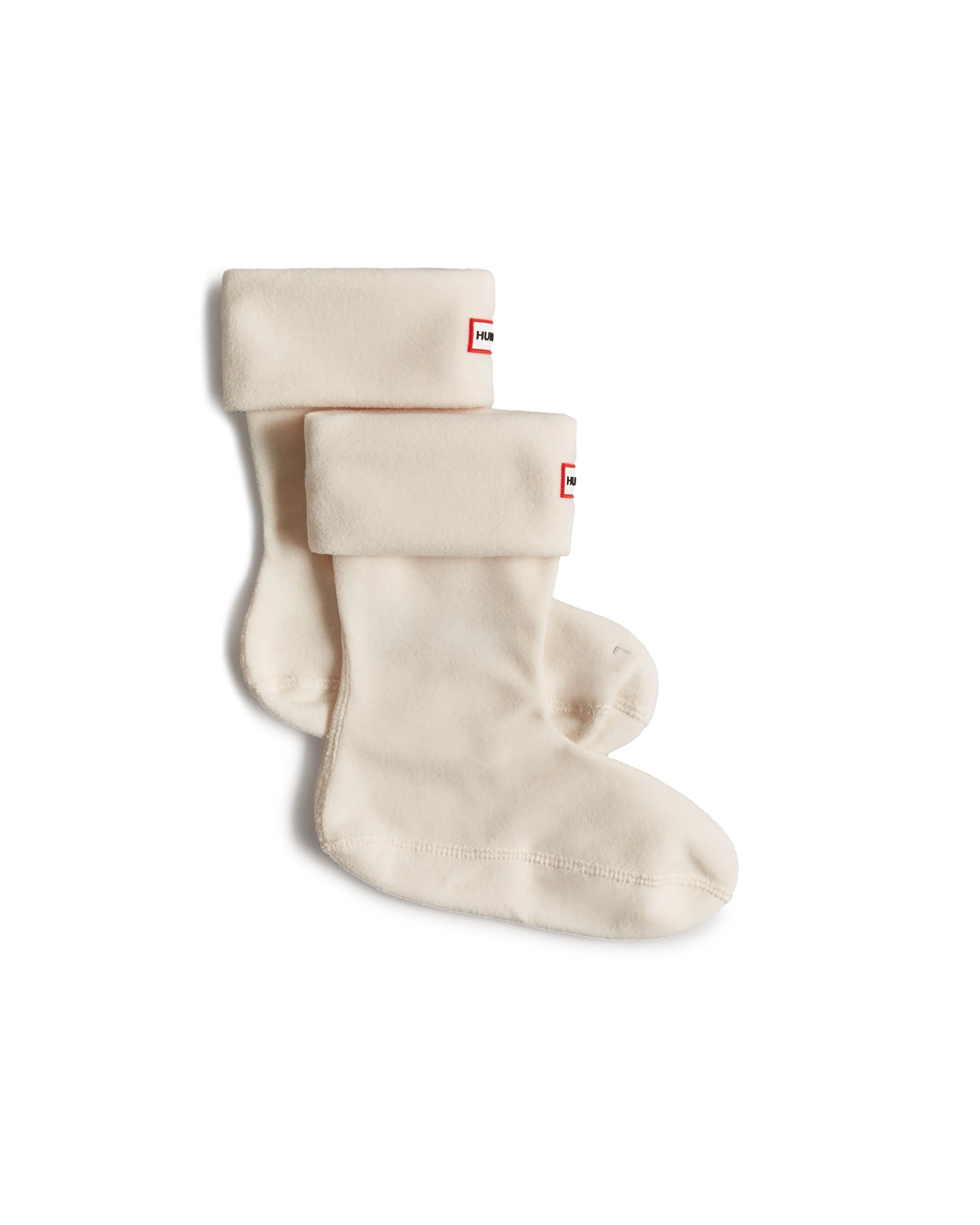 リサイクル フリース カフ ショート ブーツ ソックス - ハンター ホワイト