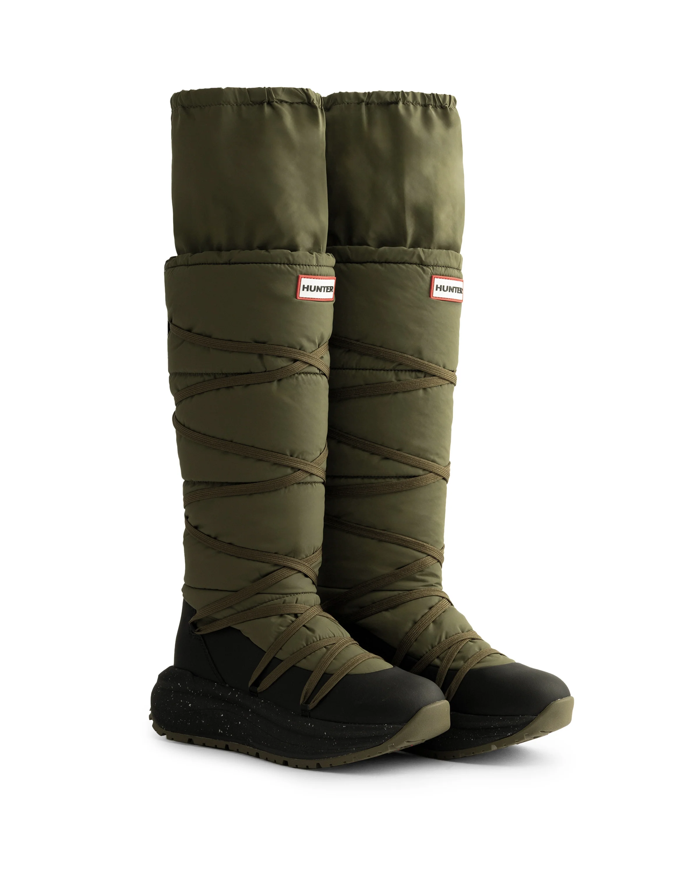 ユニセックス ハンター グリップ トール スノー ブーツ - パインシャドウ/ブラック