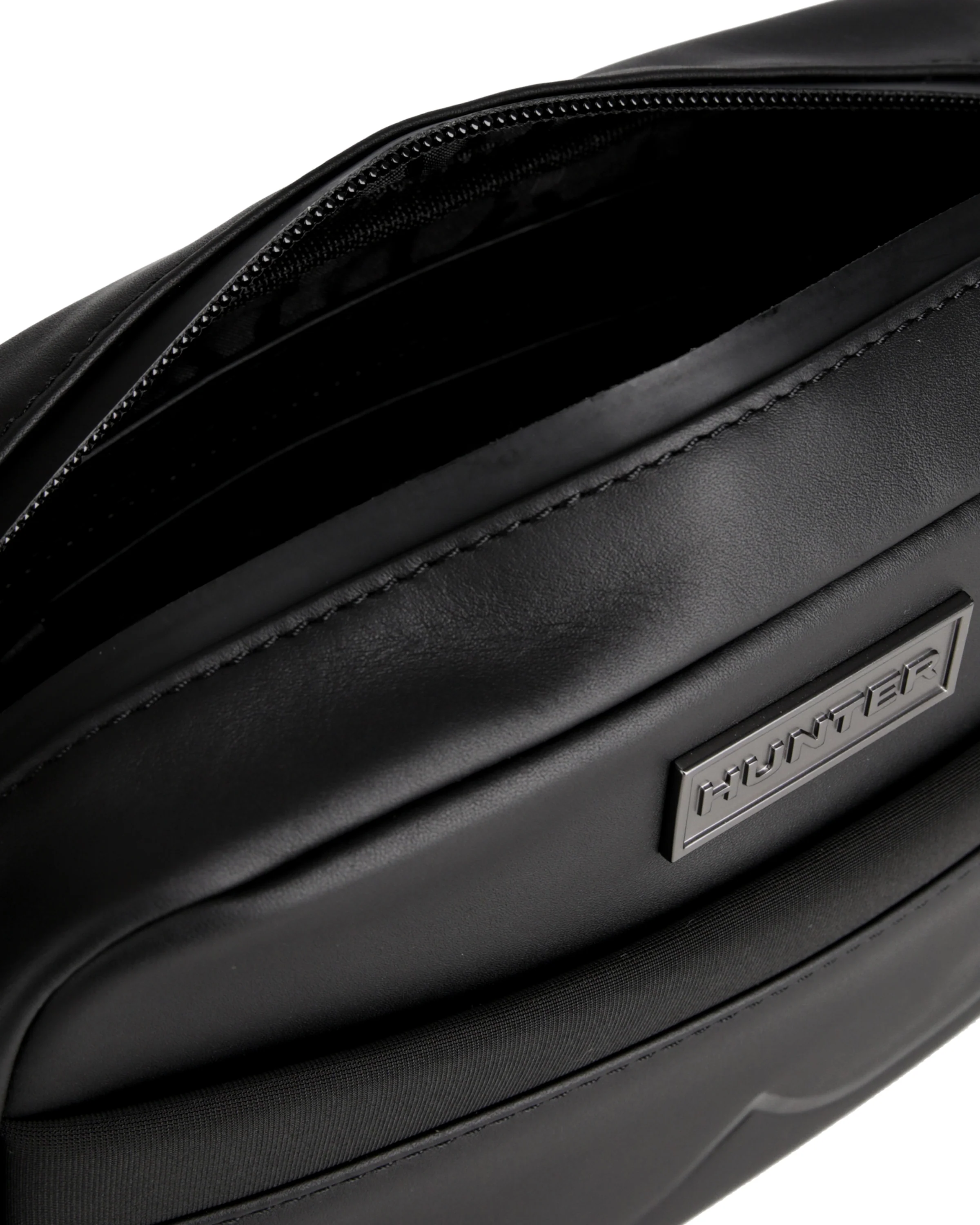 レザー ネオプレン クロスボディ - ブラック