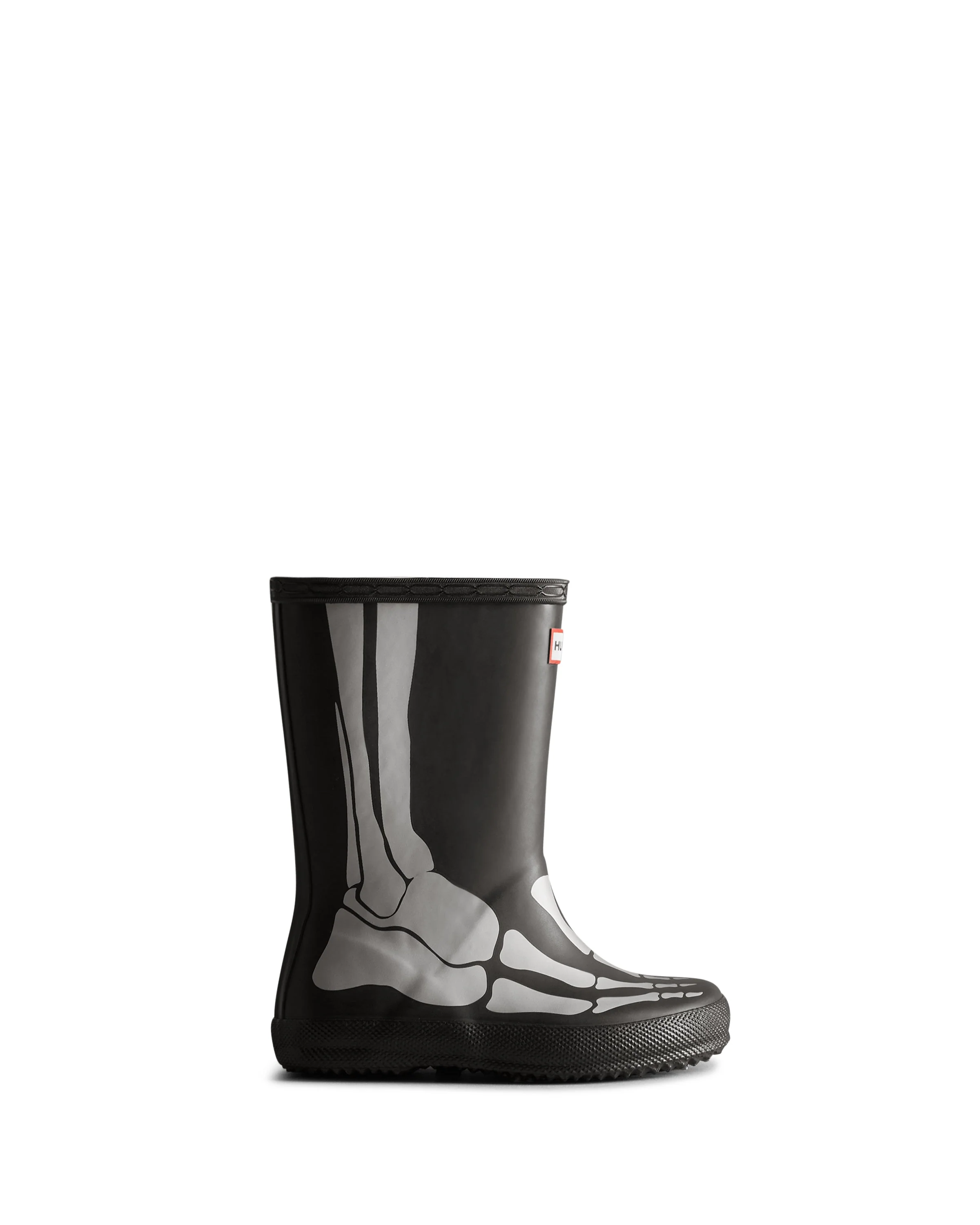 キッズ ファースト クラシック メタリックスケルトン レインブーツ - ブラック