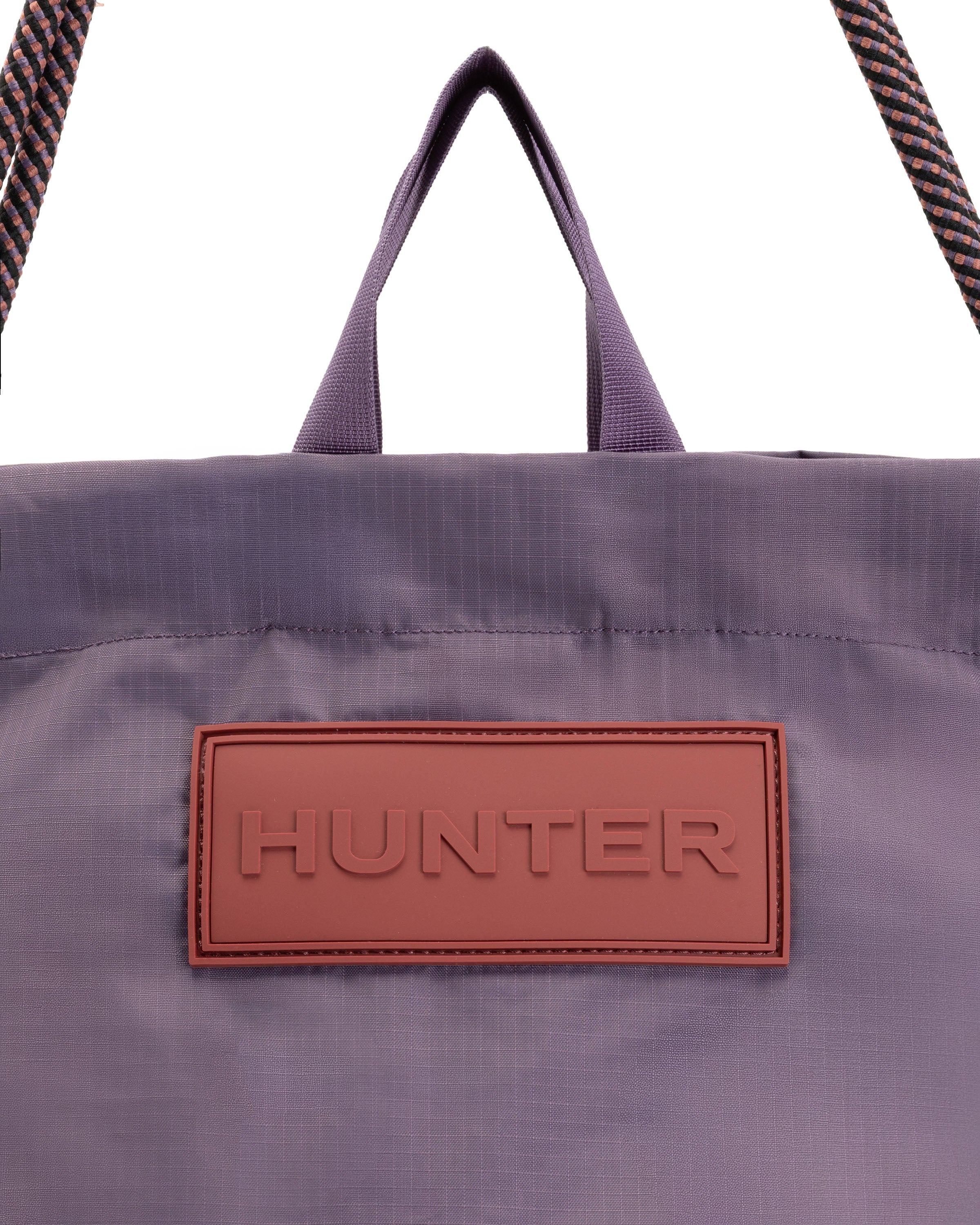 トラベル リップストップ リサイクル ナイロン トート バッグ - ドリーミーグレープ