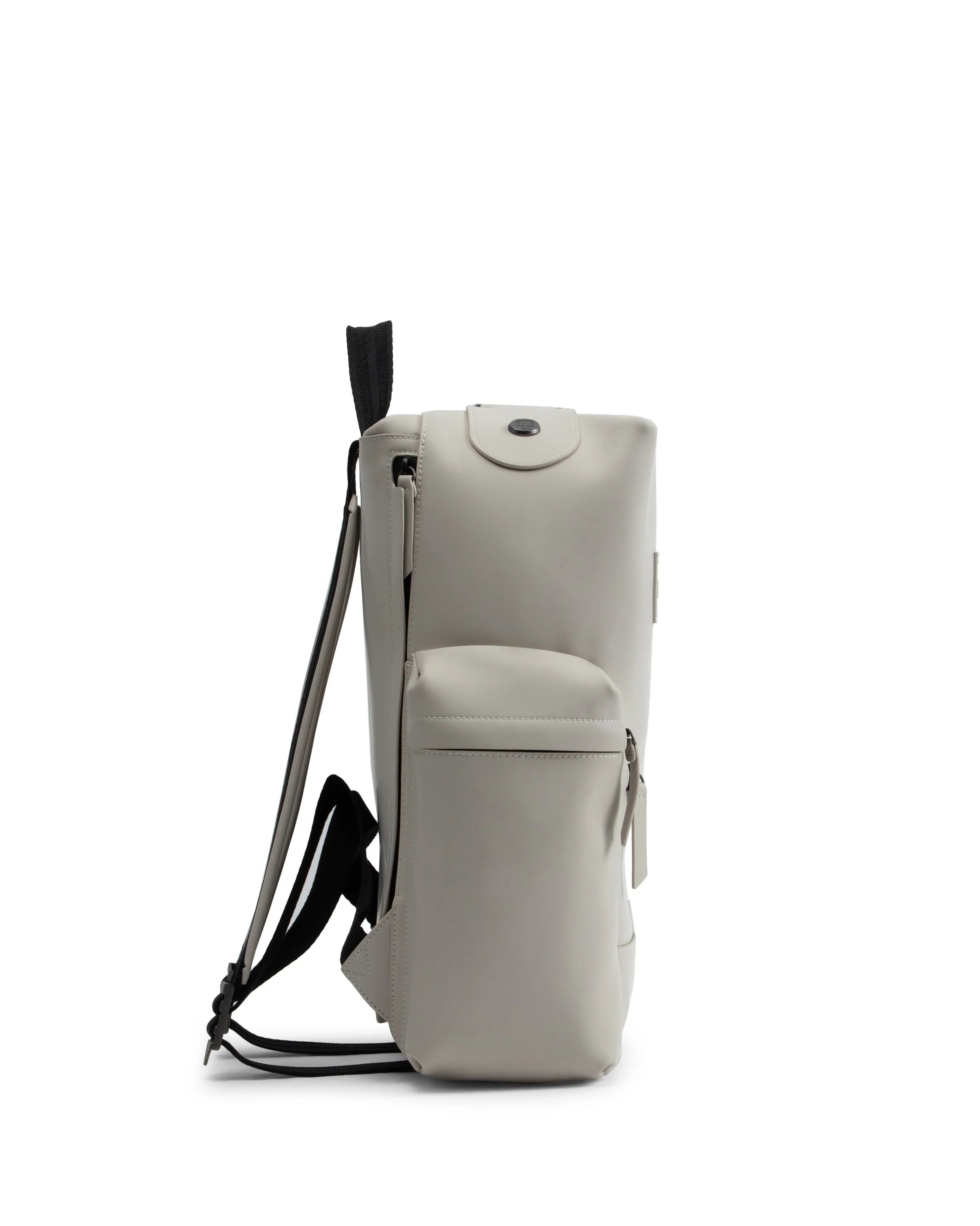 オリジナル ラージ トップクリップ バックパック  -  ラバーレザー - スティール