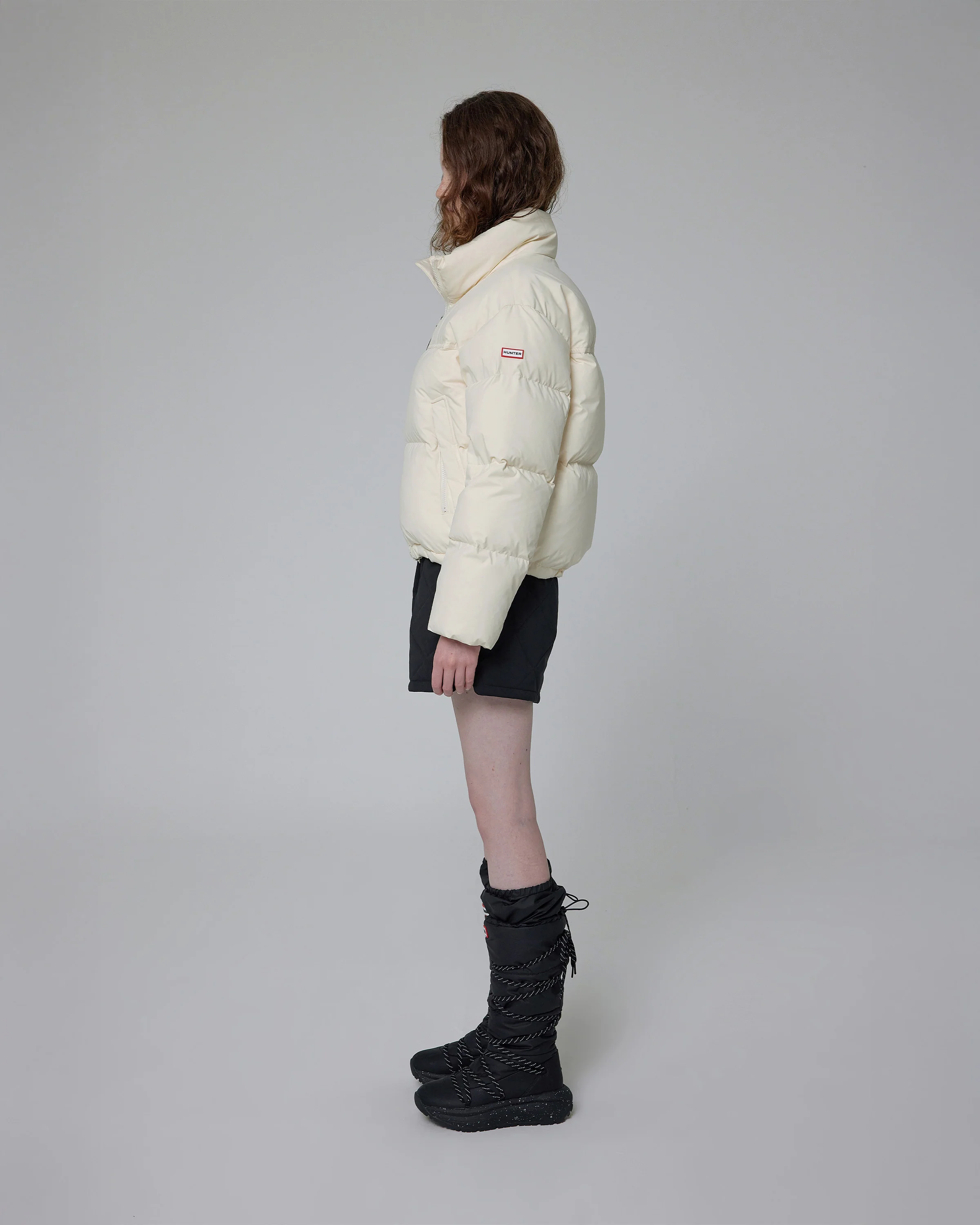 レディース イン／アウト パファー ダウン ジャケット - アイボリー